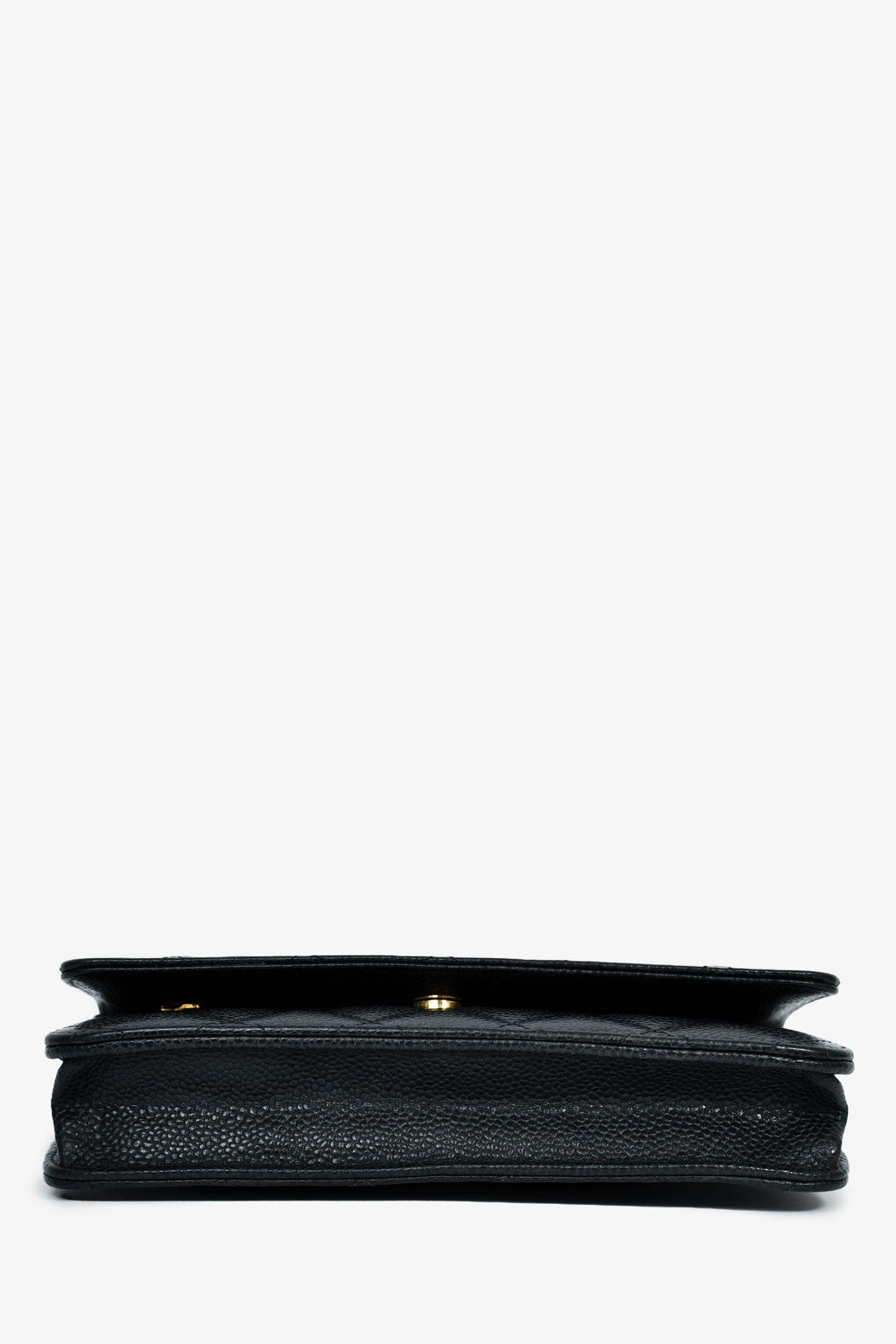 Pre-Loved Chanel™ 2019 Black Caviar Classic Wallet On Chain