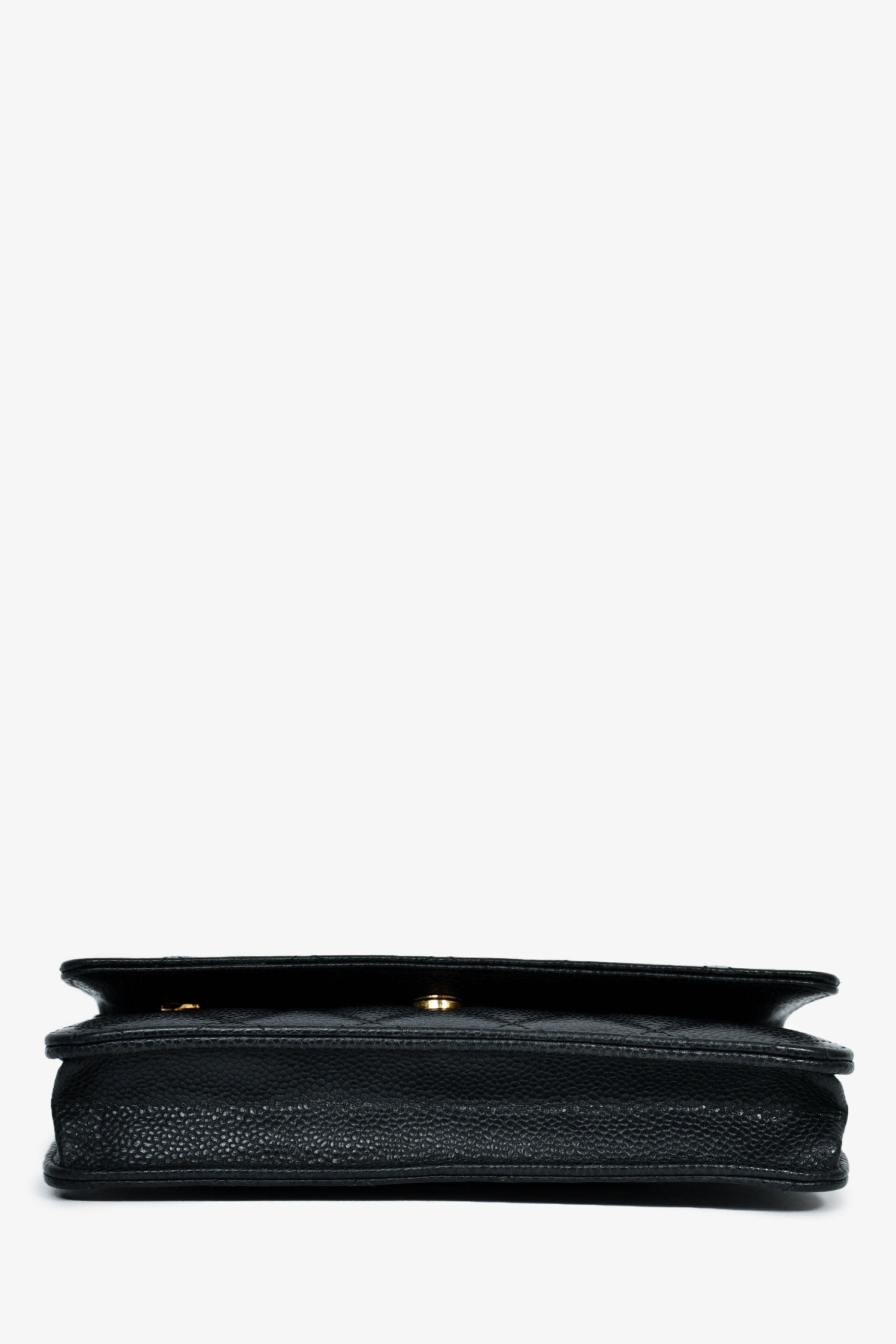Pre-Loved Chanel™ 2019 Black Caviar Classic Wallet On Chain