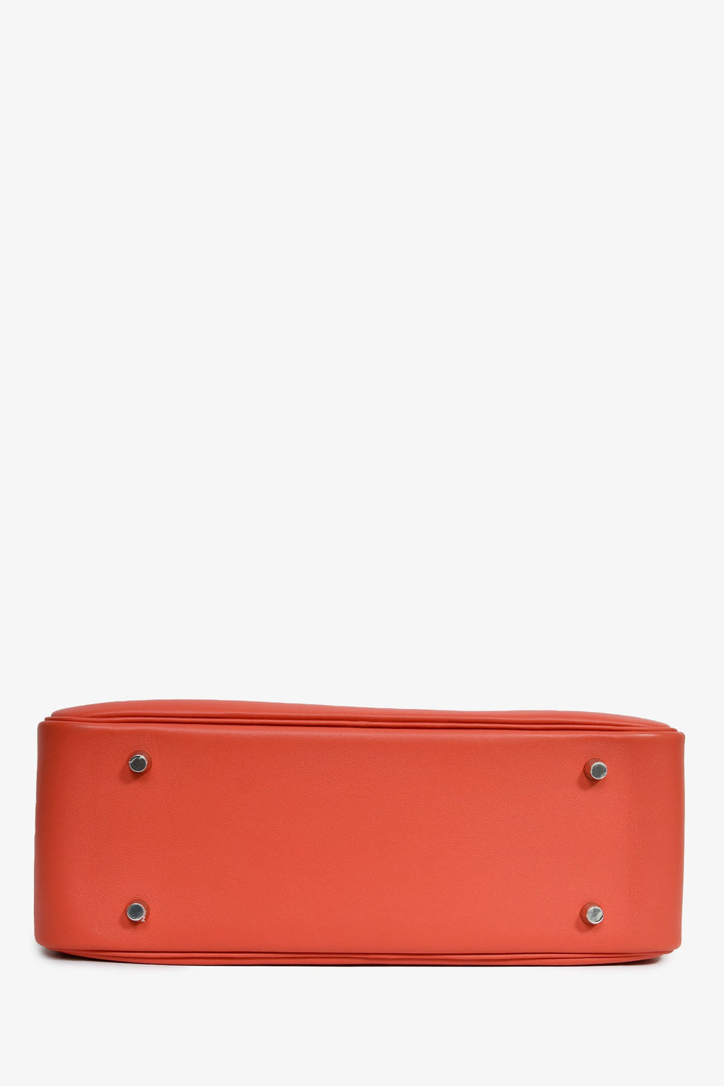 Hermès 2015 Orange Evercolour Leather Plume 32 Top Handle Bag