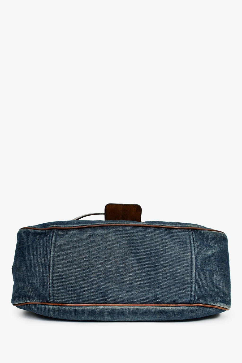 Prada Blue Denim/Leather Moon Bag