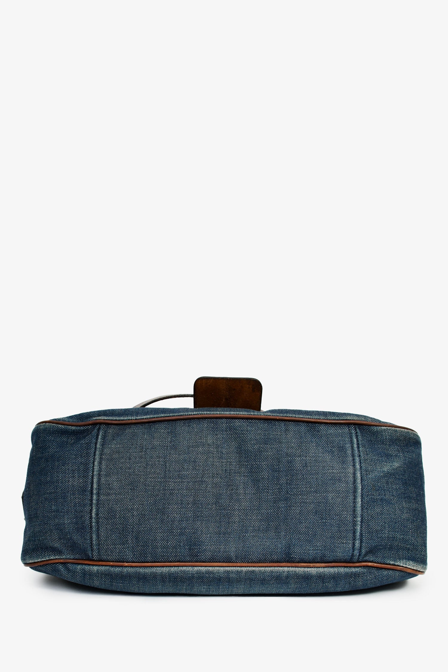 Prada Blue Denim/Leather Moon Bag