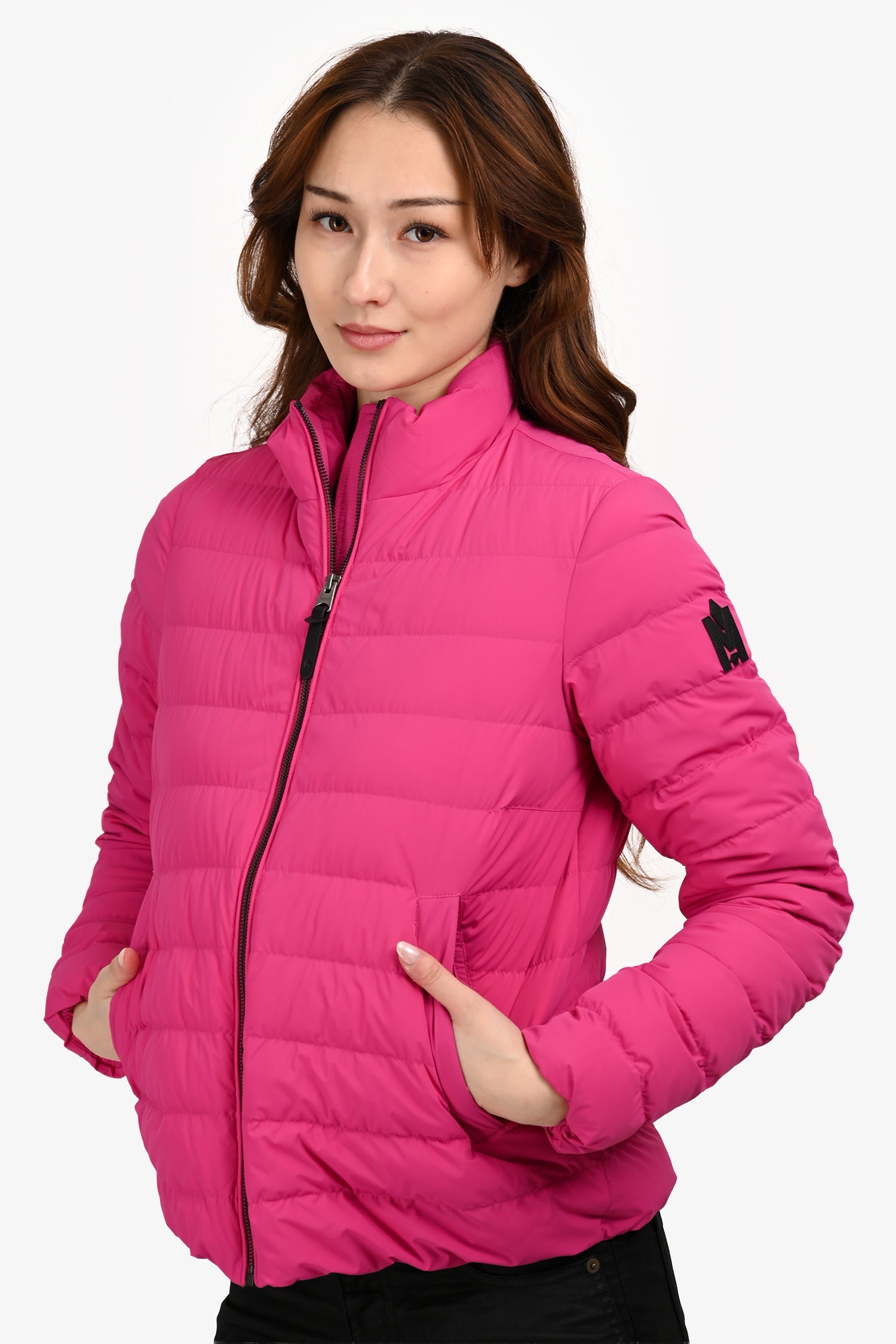 Mackage Hot Pink Puffer Zip-Up Jacket Size S