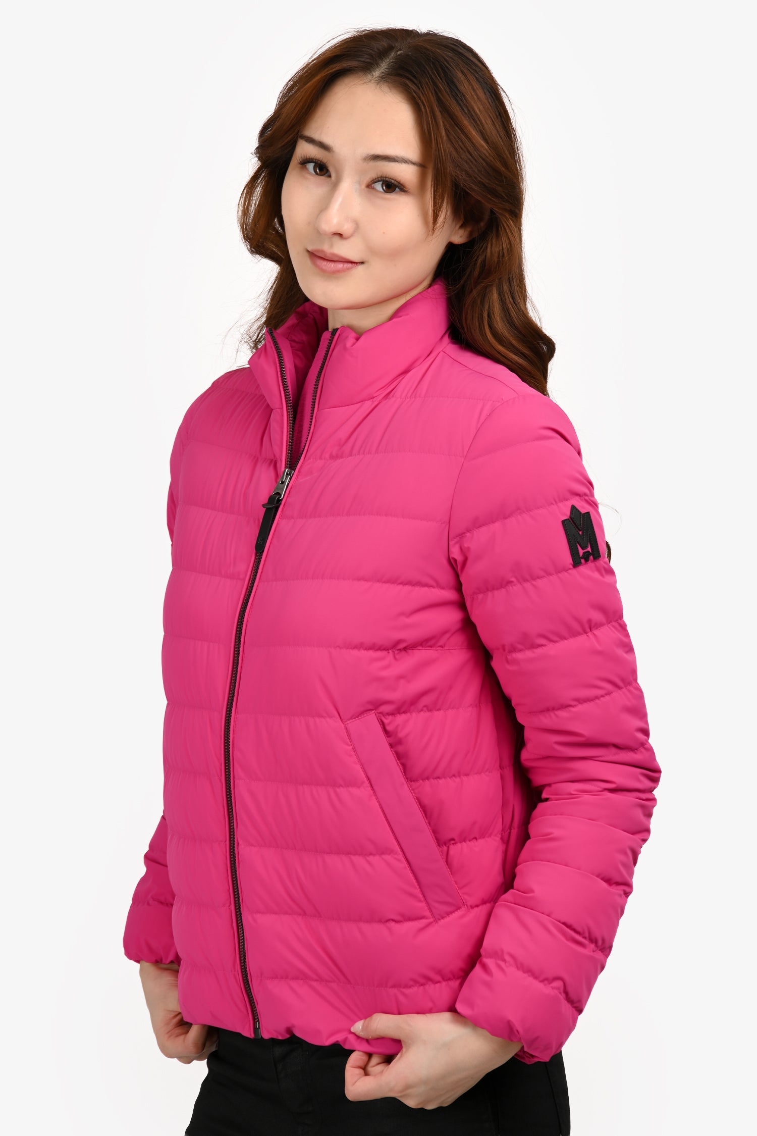 Mackage Hot Pink Puffer Zip-Up Jacket Size S