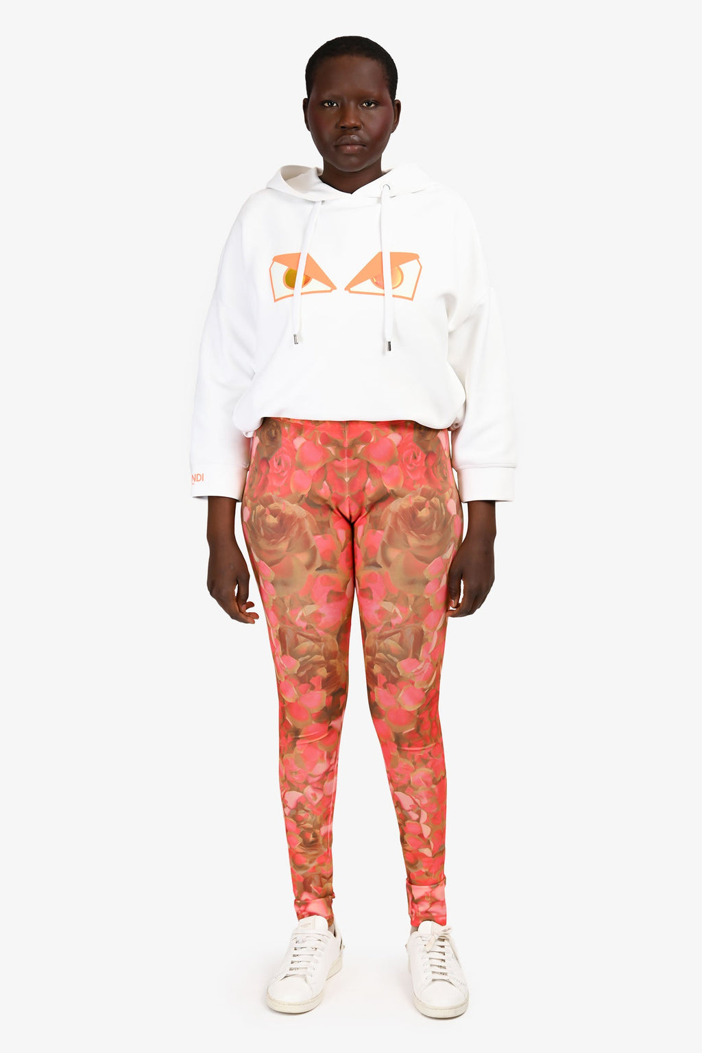 MCQ Alexander McQueen Pink Floral Leggings Size XL