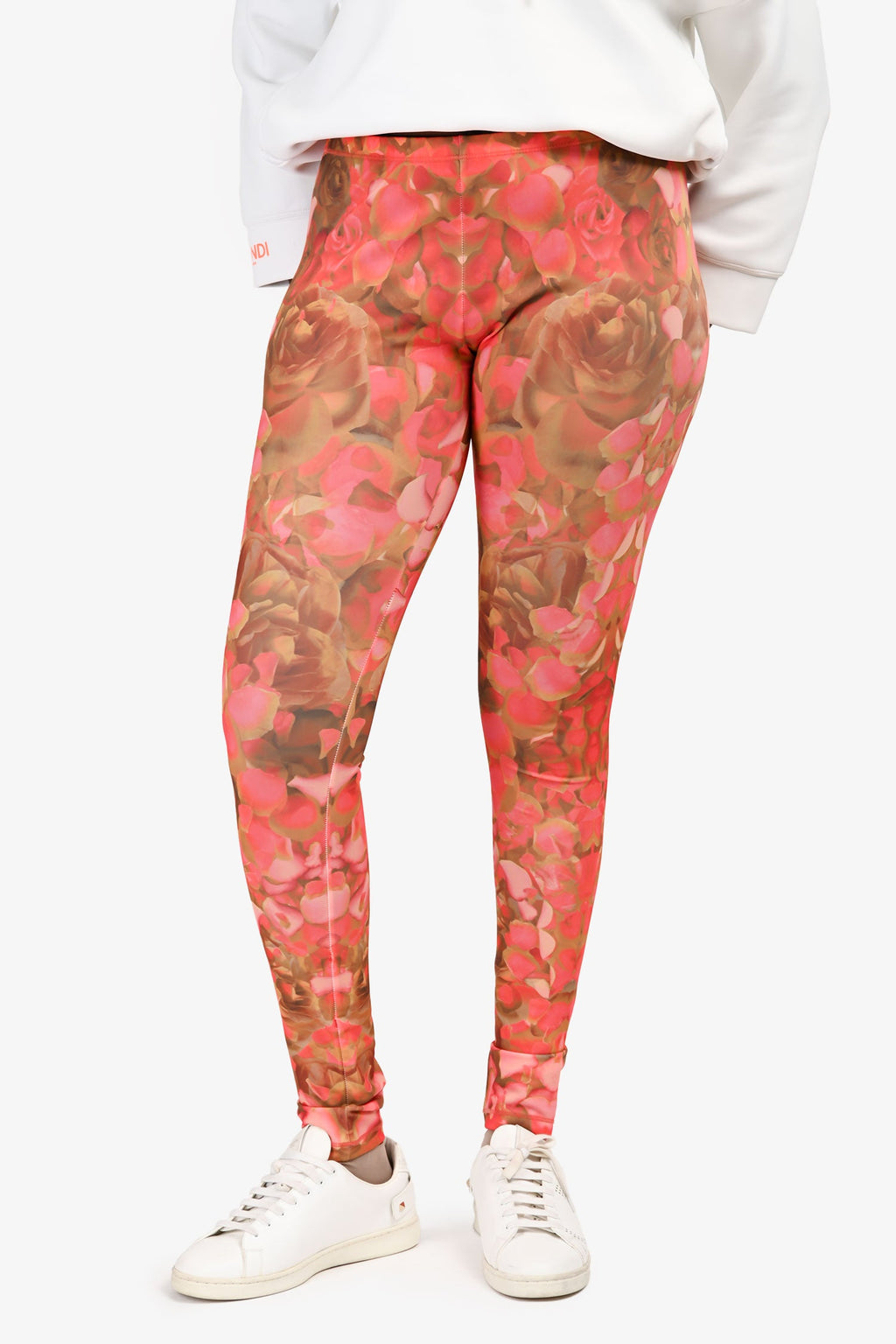 MCQ Alexander McQueen Pink Floral Leggings Size XL