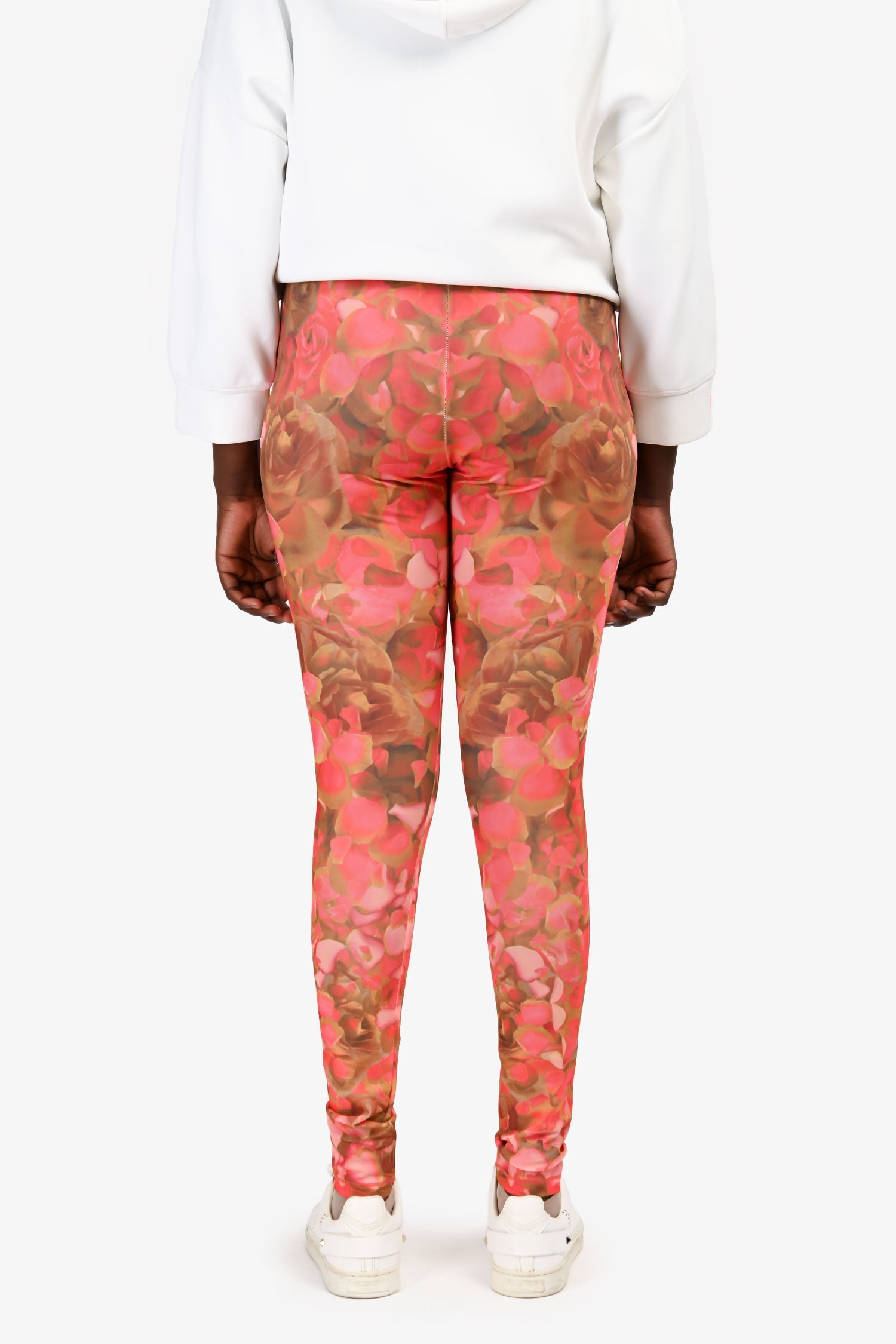 MCQ Alexander McQueen Pink Floral Leggings Size XL
