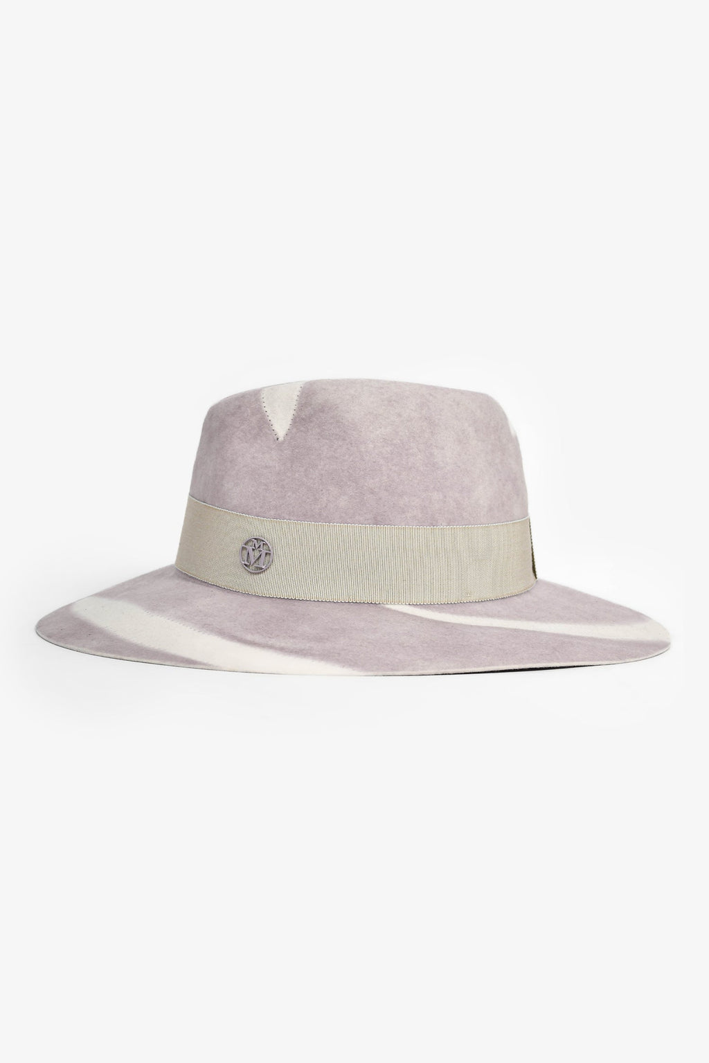 Maison Michel Lavender/White Velvet Hat Size S