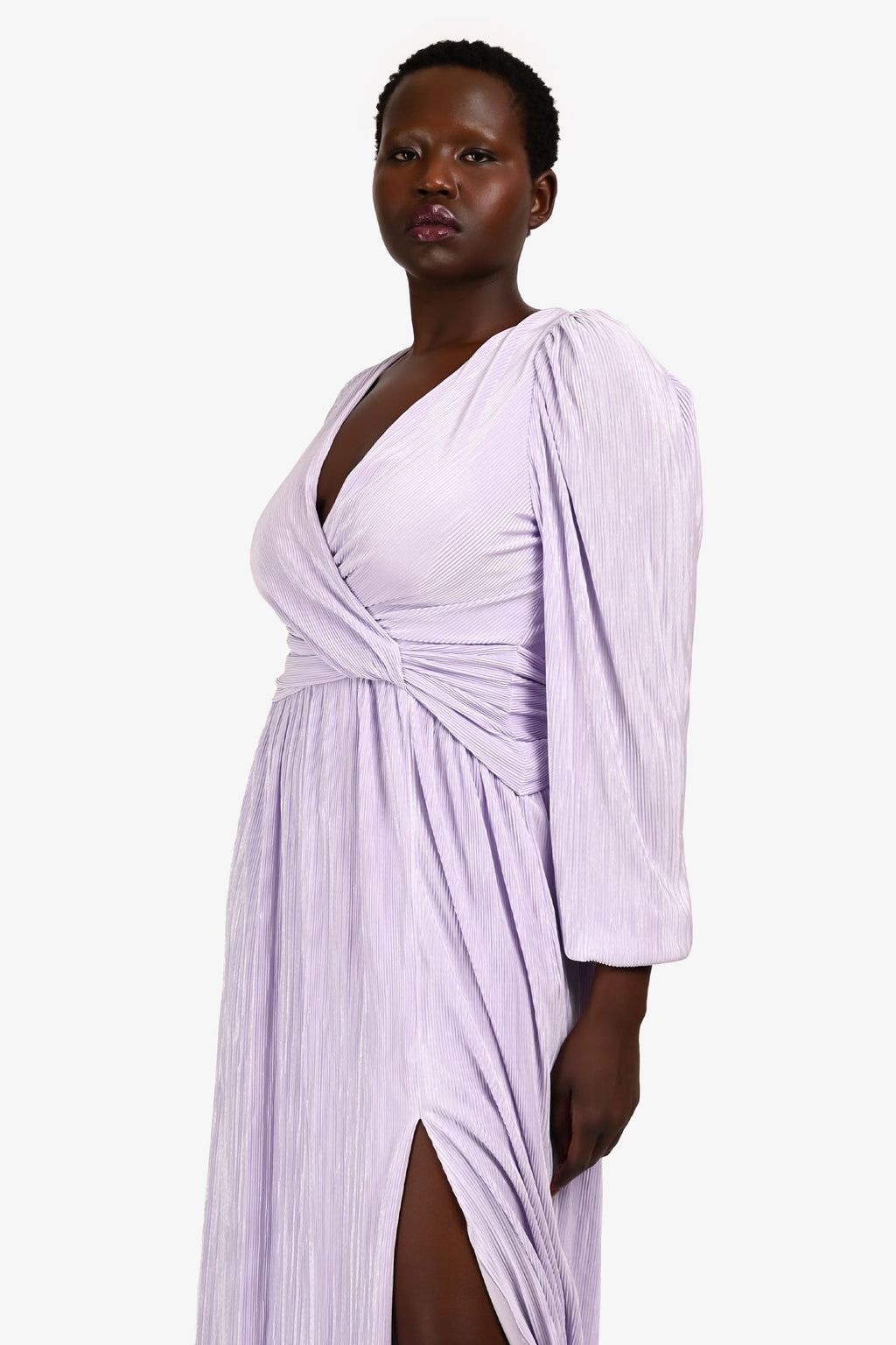 Jonathan Simkhai Purple Shimmery Maxi Dress Size 6