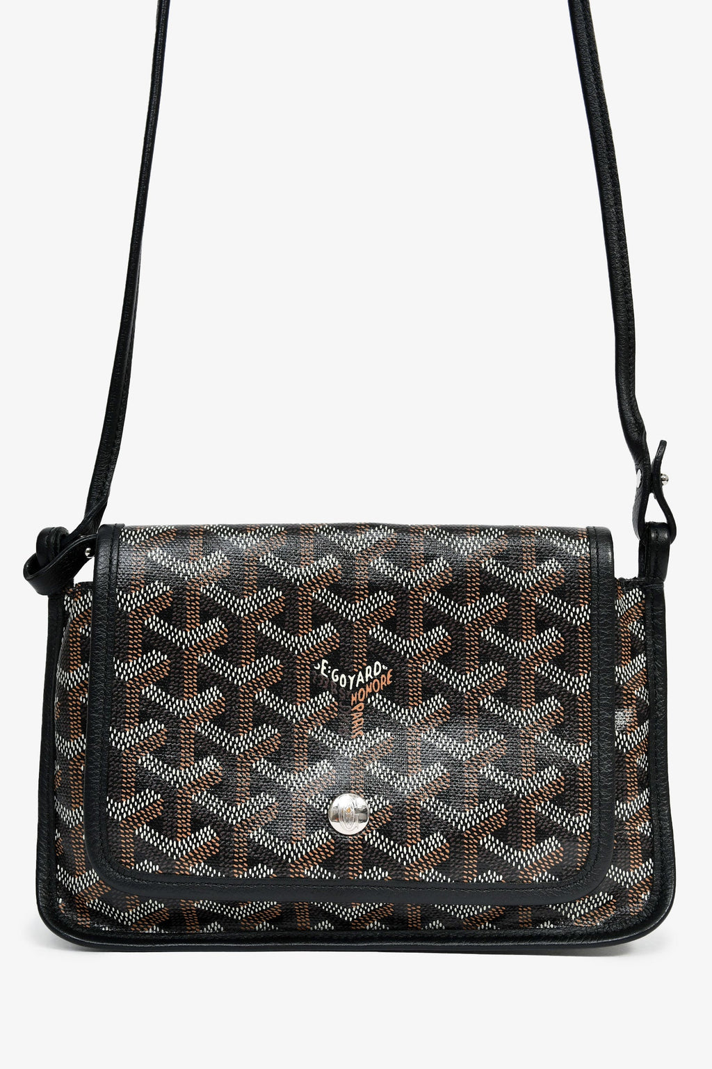 Goyard Black Goyardine Plumet Crossbody Bag