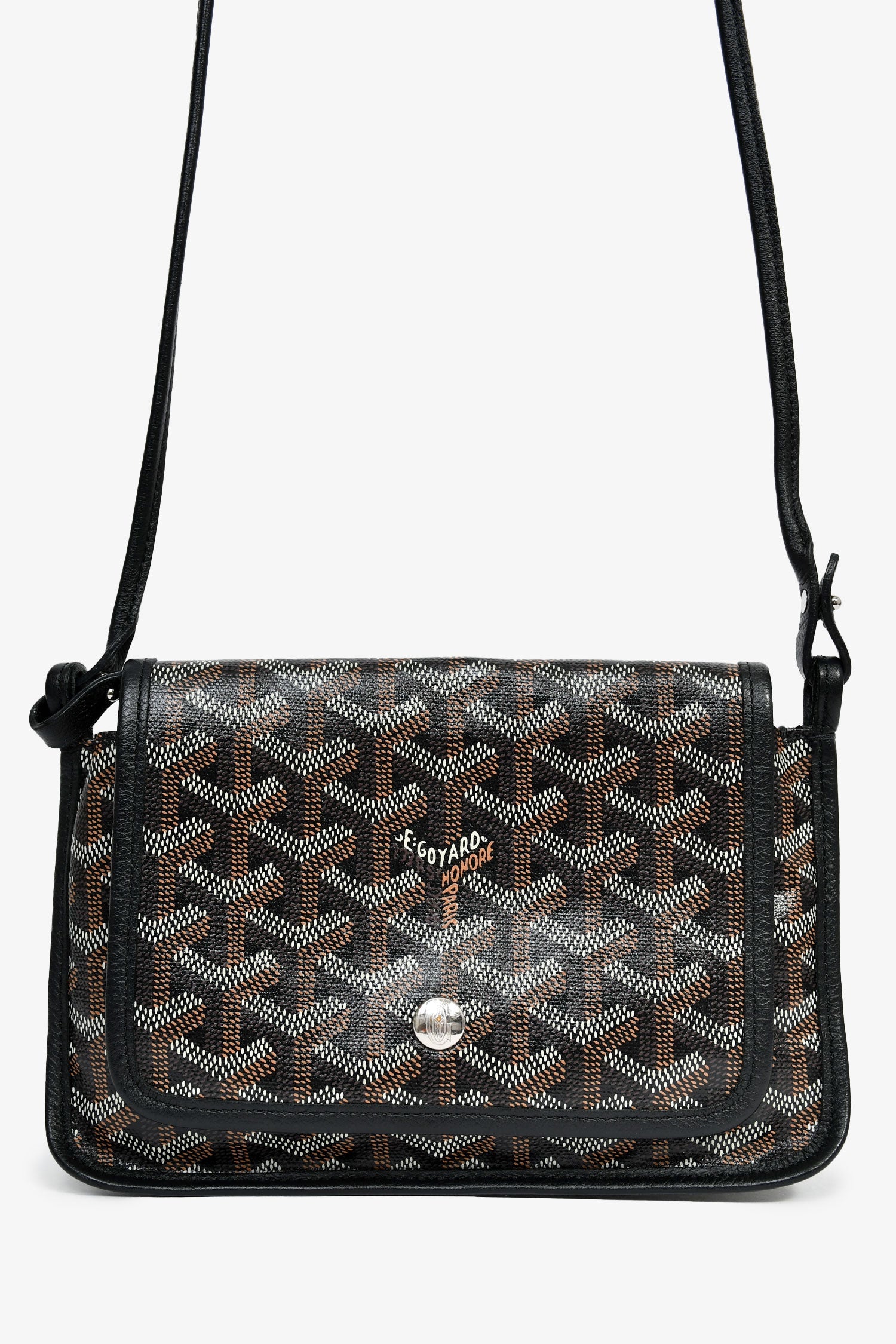 Goyard Black Goyardine Plumet Crossbody Bag