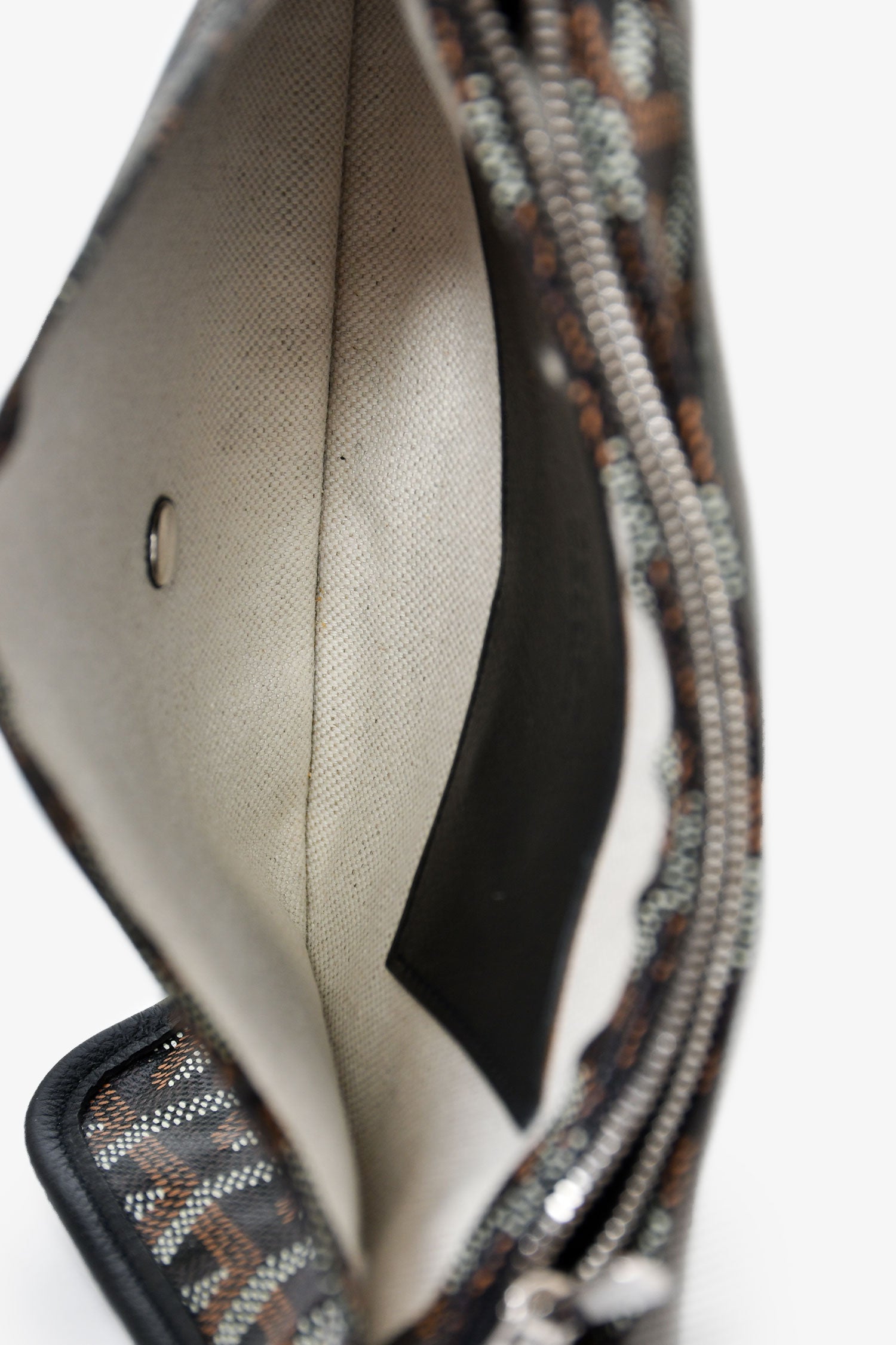 Goyard Black Goyardine Plumet Crossbody Bag