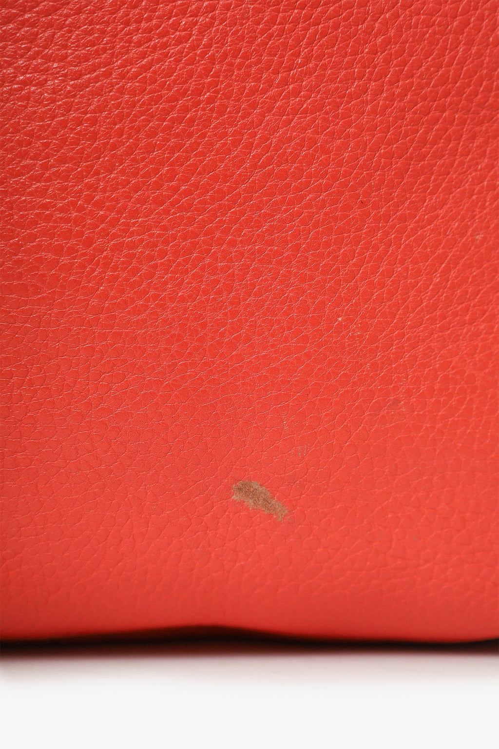 Burberry Red Leather Hobo Shoulder Bag