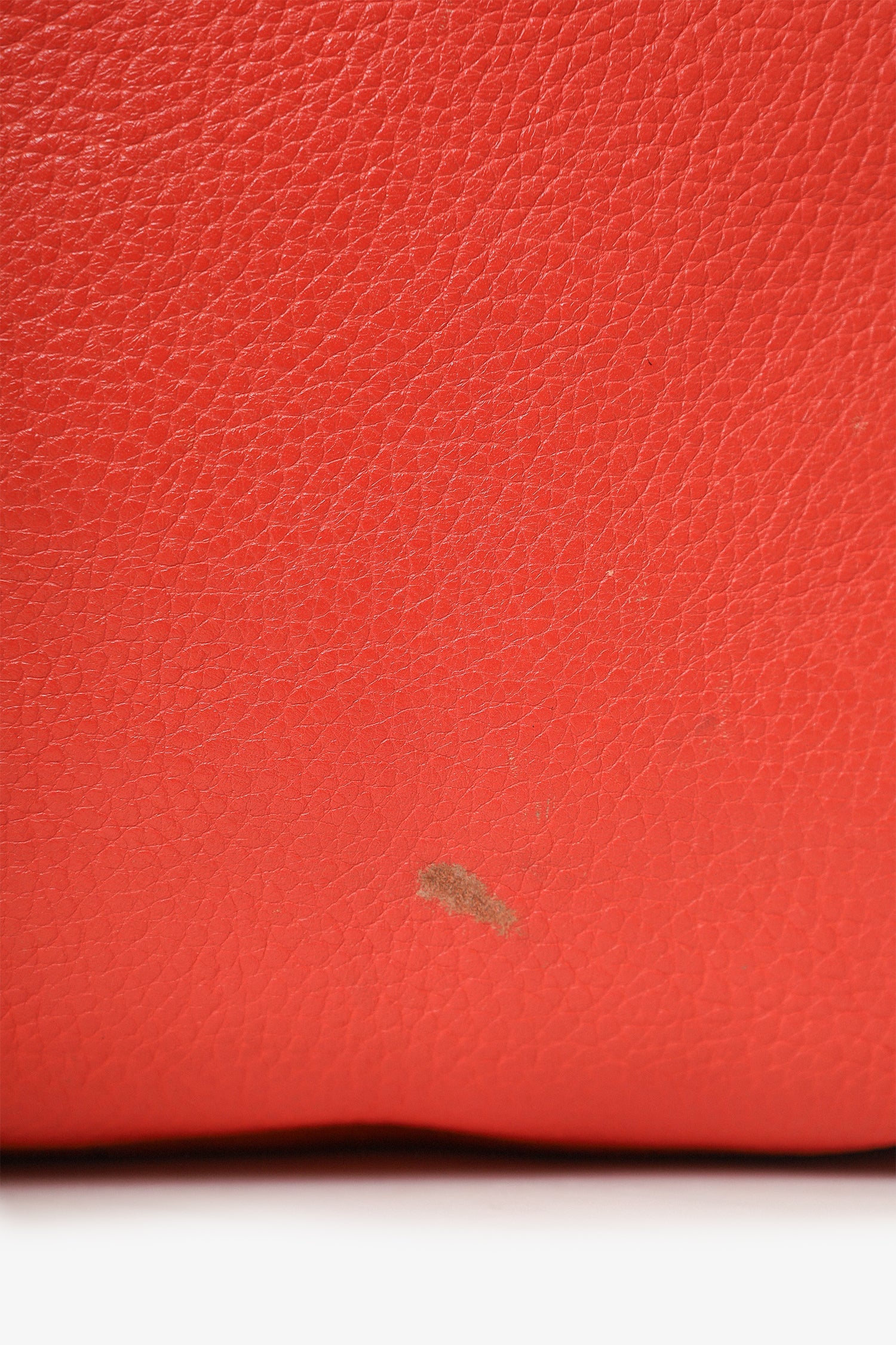 Burberry Red Leather Hobo Shoulder Bag