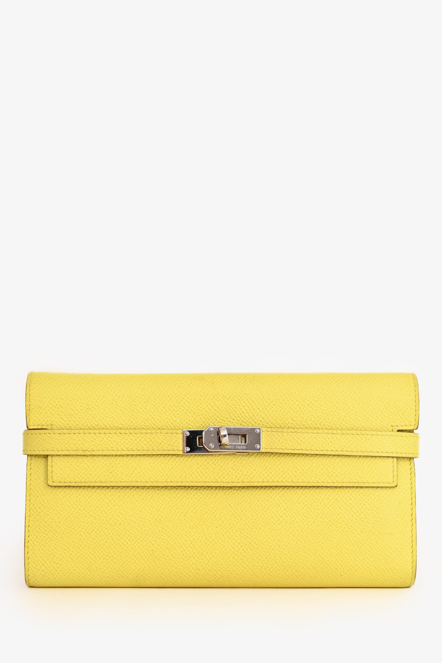 Hermès 2013 Yellow Epsom Kelly Wallet