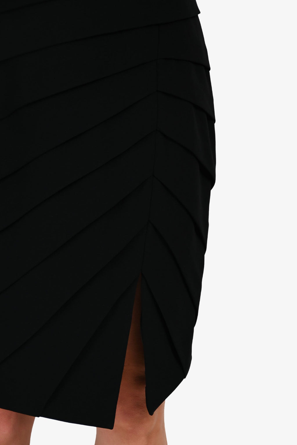Rag & Bone Black Leather Trimmed Midi Dress Size 4