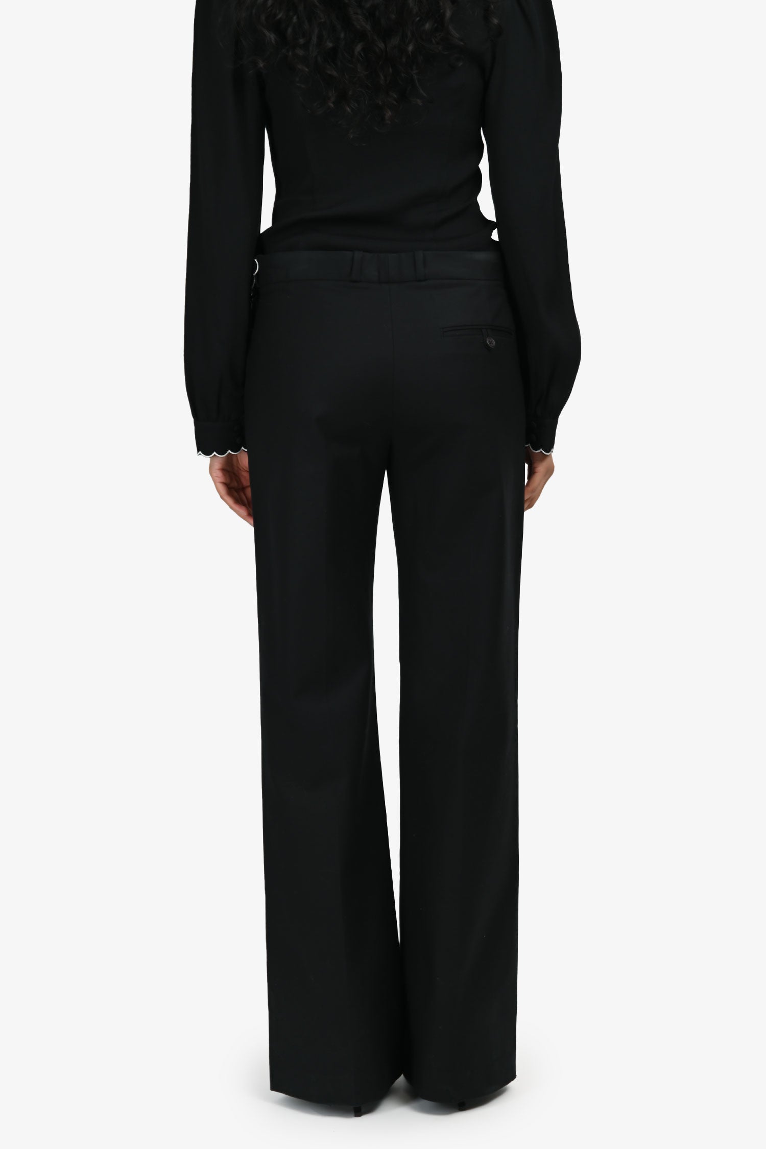 Joseph Black Cotton 'Rock' Trousers Size 40