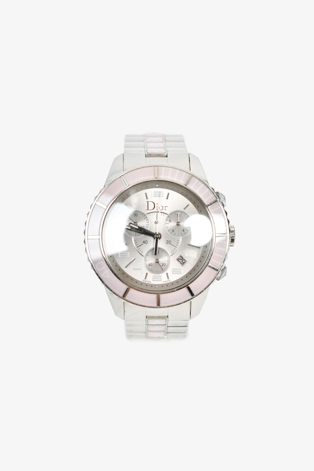 Christian Dior Pink 38mm 'Christal' Sapphire Watch