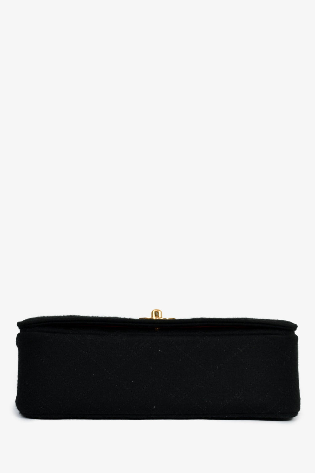 Pre-Loved Chanel™ Vintage Black Quilted Fabric Chain Flap Shoulder Bag