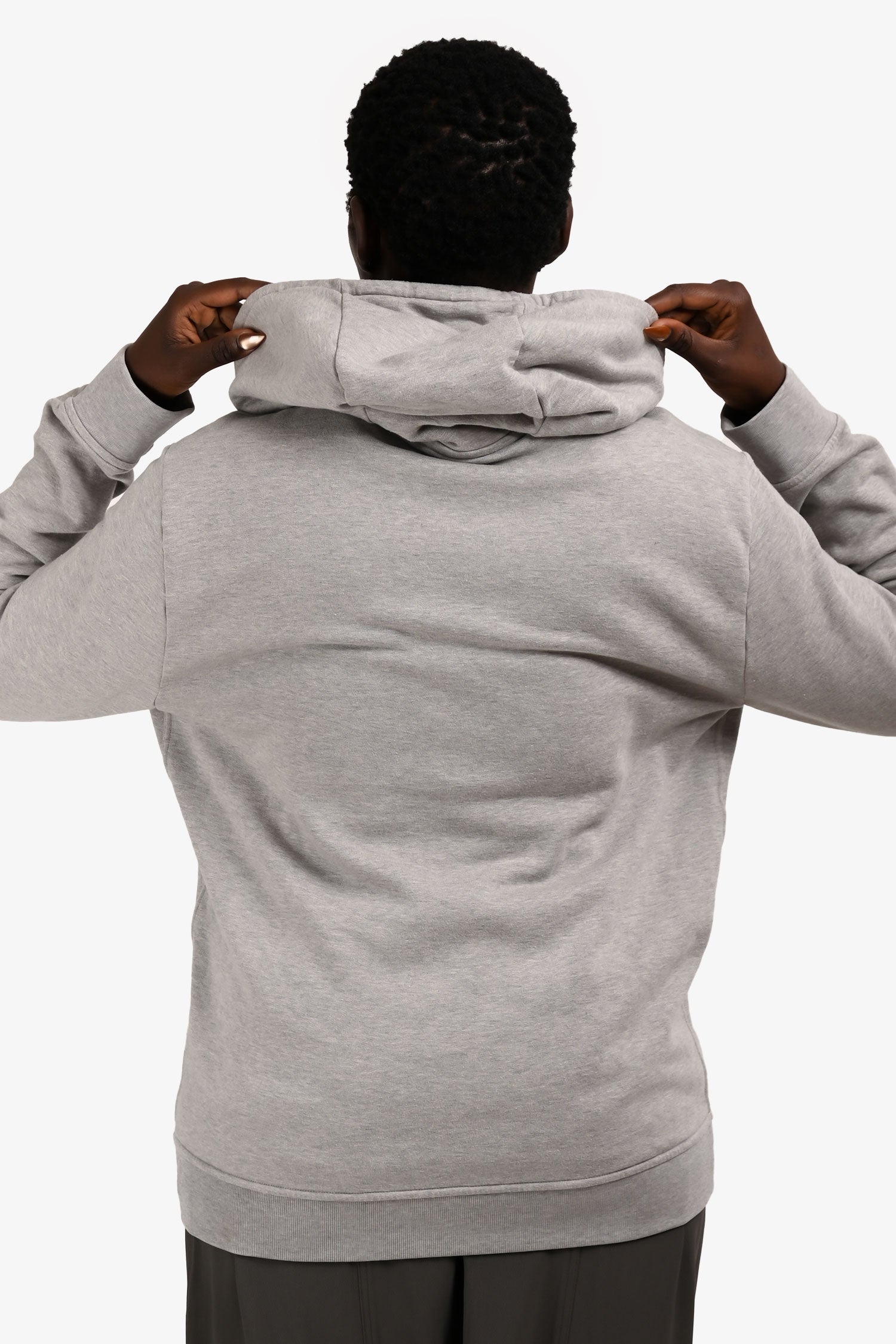 Hermès Grey Cotton Embroidered Hoodie Size L