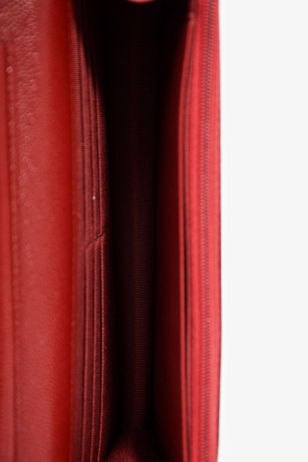 Pre-Loved Chanel™ 2020 Burgundy Quilted Classic Wallet On Chain