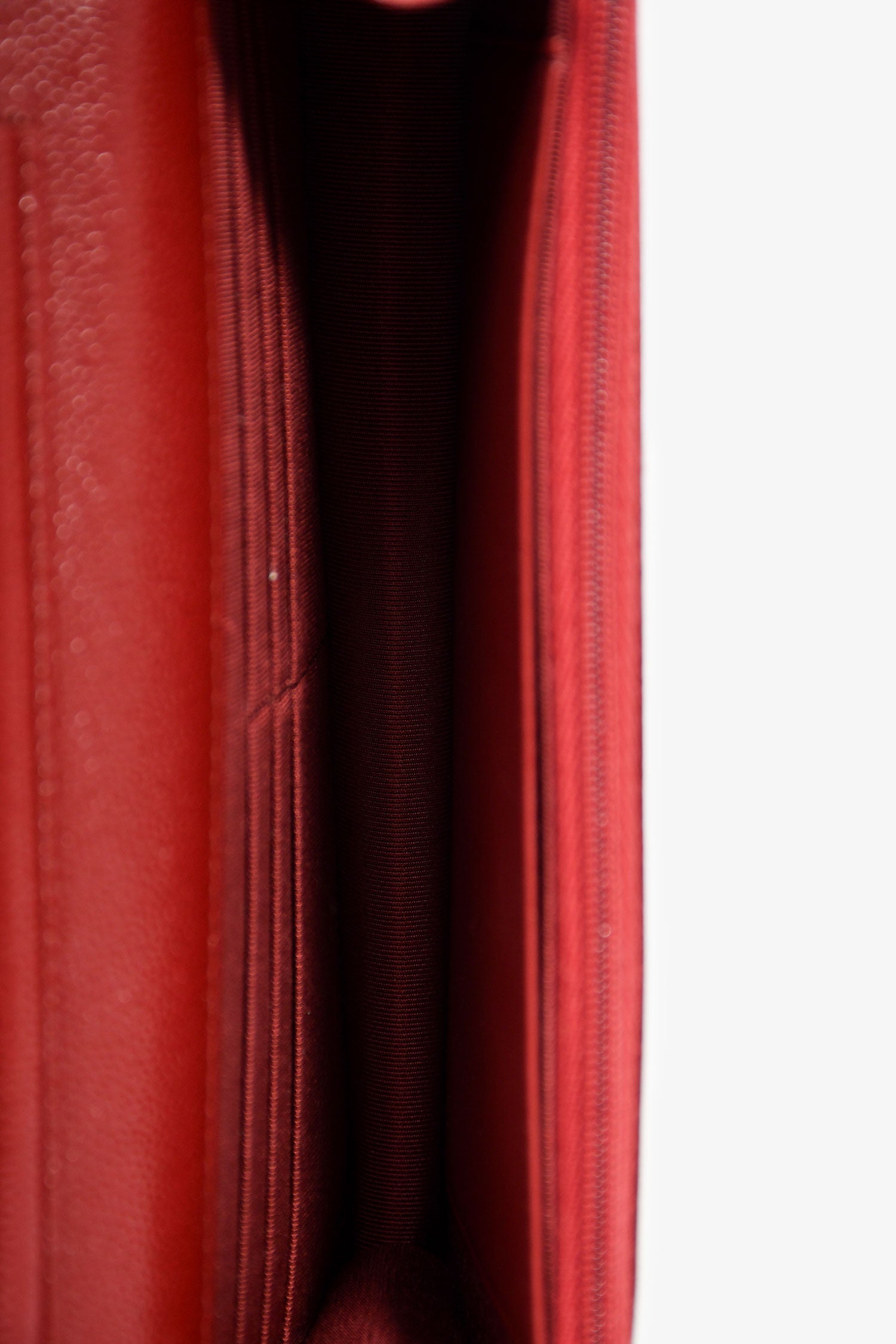 Pre-Loved Chanel™ 2020 Burgundy Quilted Classic Wallet On Chain