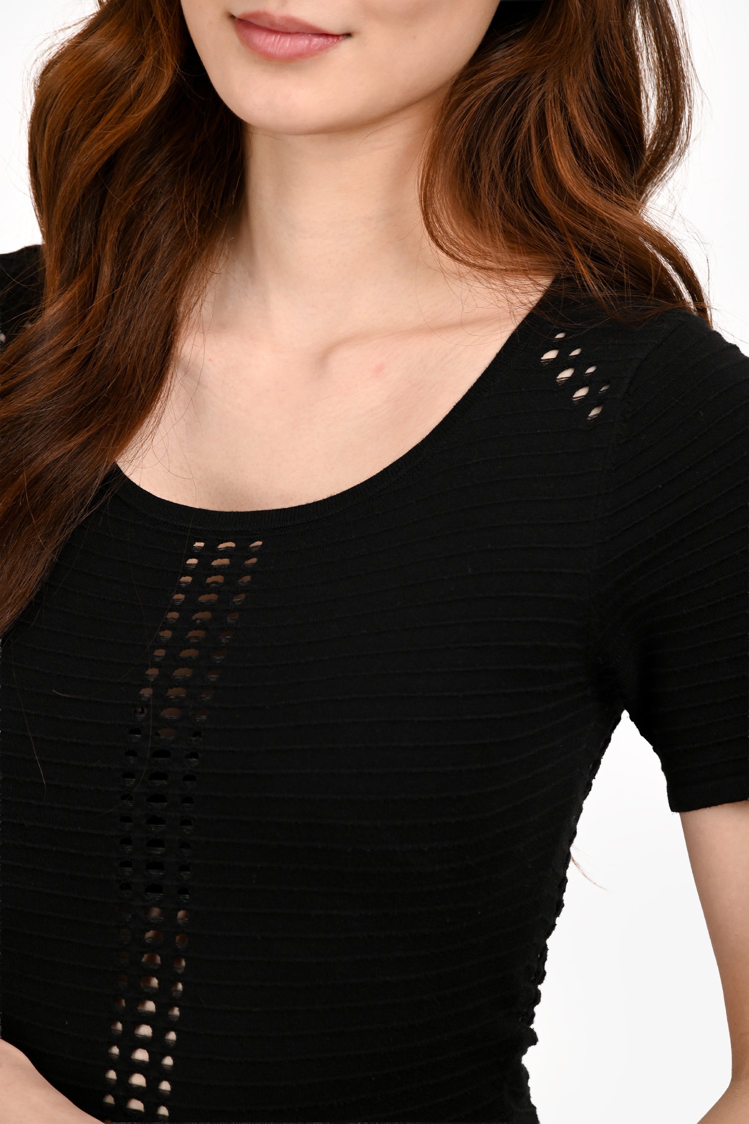 Maje Black Knit Peplum Dress Size 1