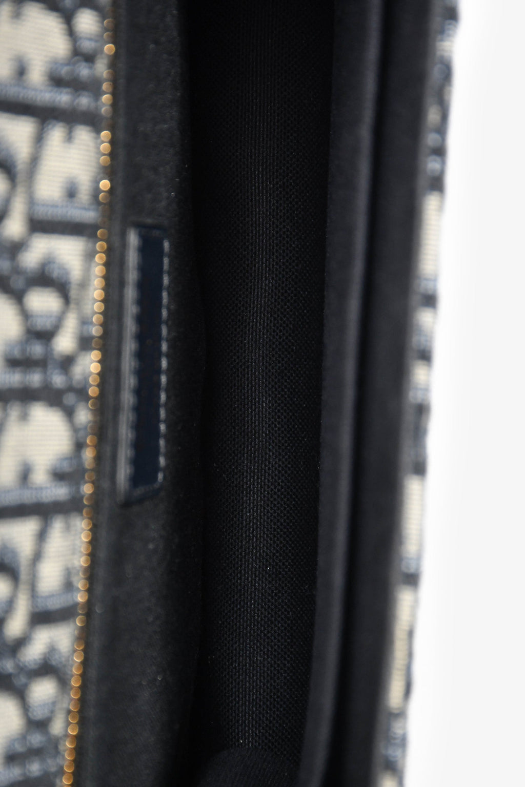 Christian Dior 2019 Navy Leather/Oblique 30 Montaigne Shoulder Bag