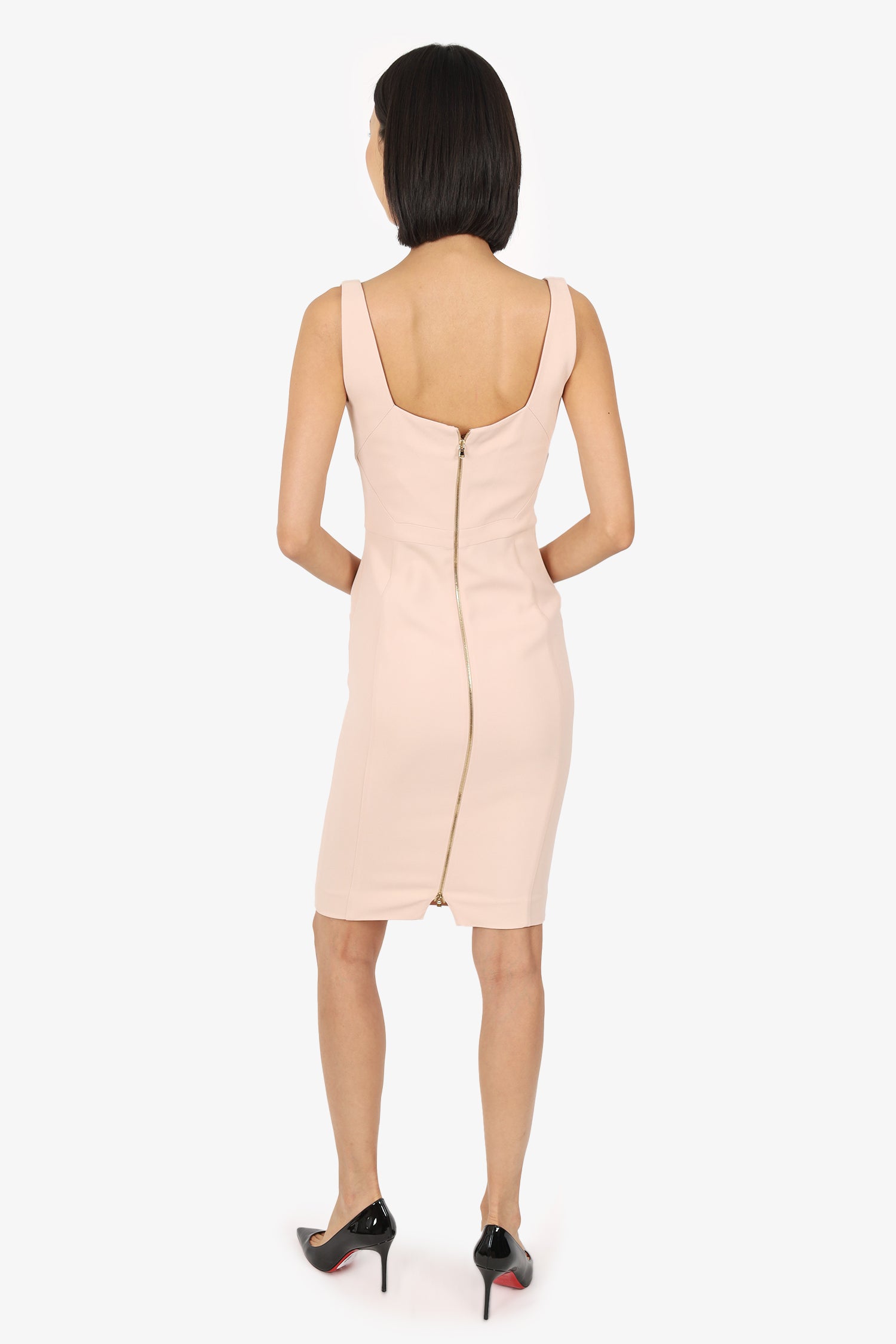 Antonio Berardi Pink Sleeveless Midi Dress Size 40