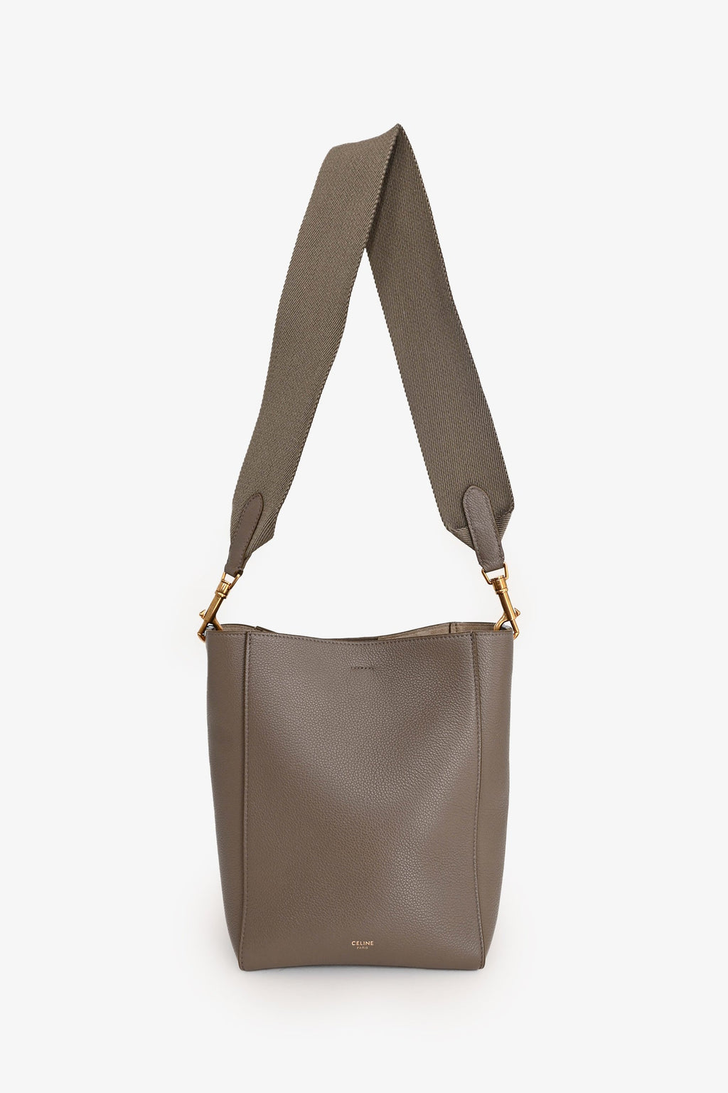 Celine 2019 Taupe Leather Sangle Crossbody