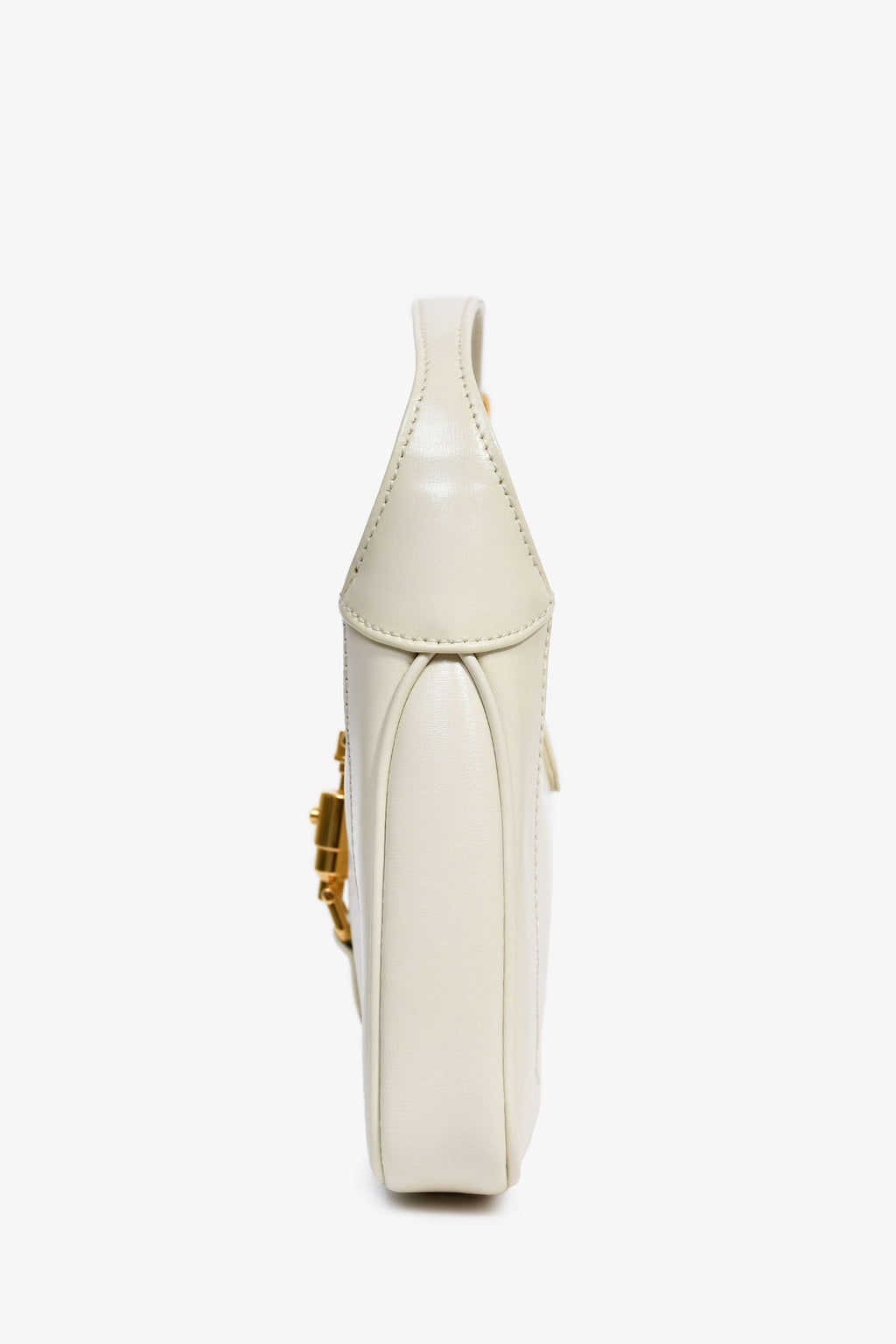 Gucci Cream Leather Jackie 1961 Mini Horsebit Bag