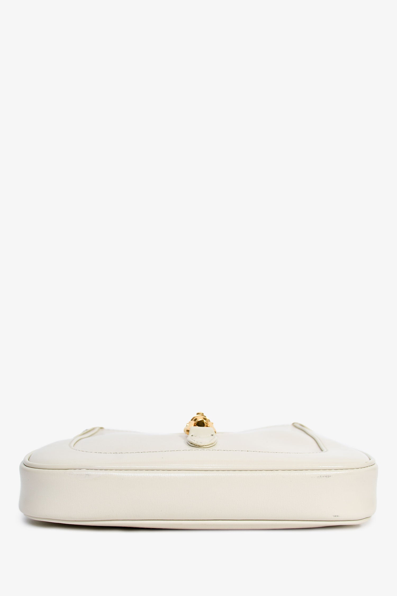 Gucci Cream Leather Jackie 1961 Mini Horsebit Bag