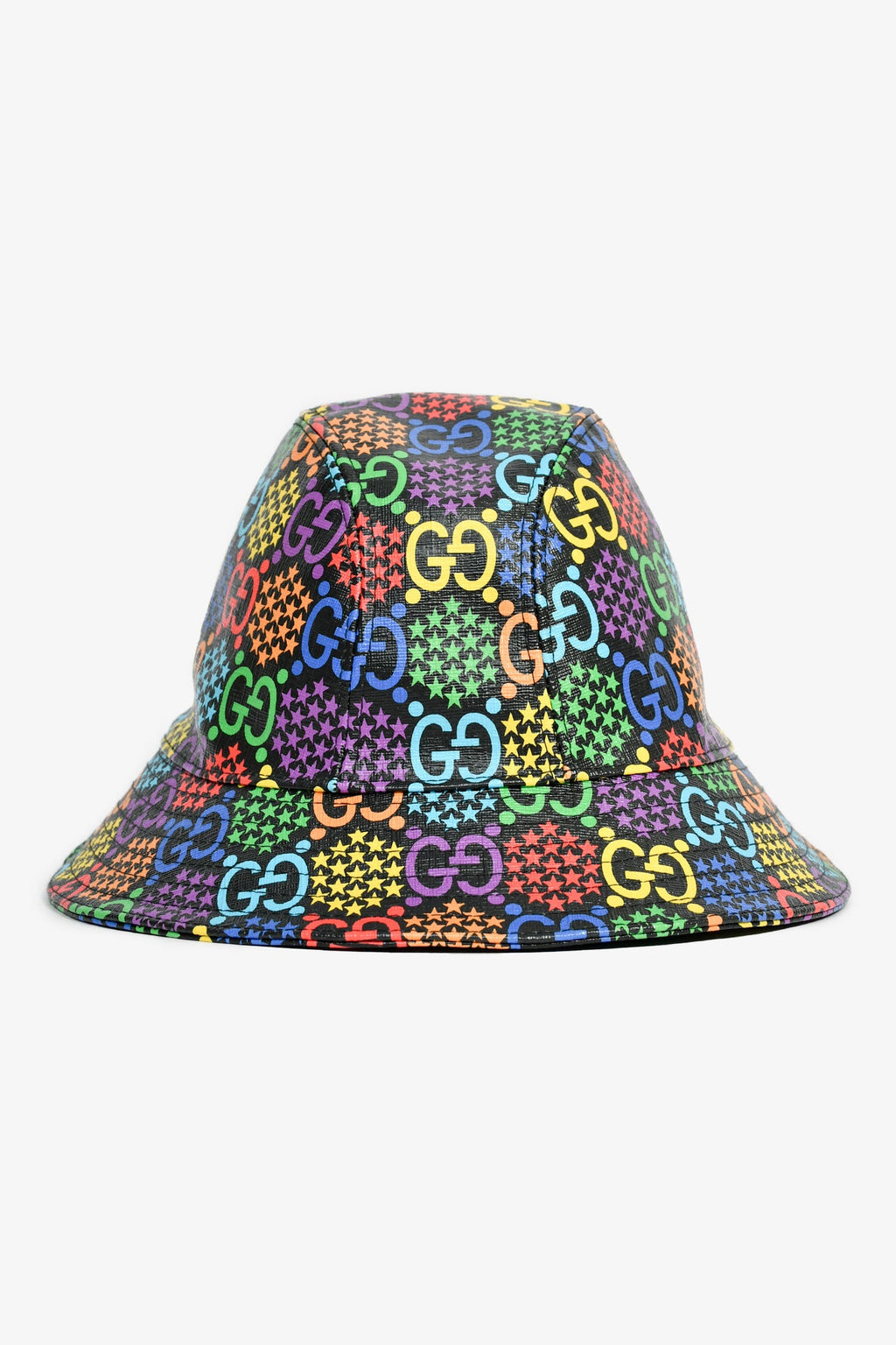 Gucci Black/Multicolour GG Bucket Hat Size L