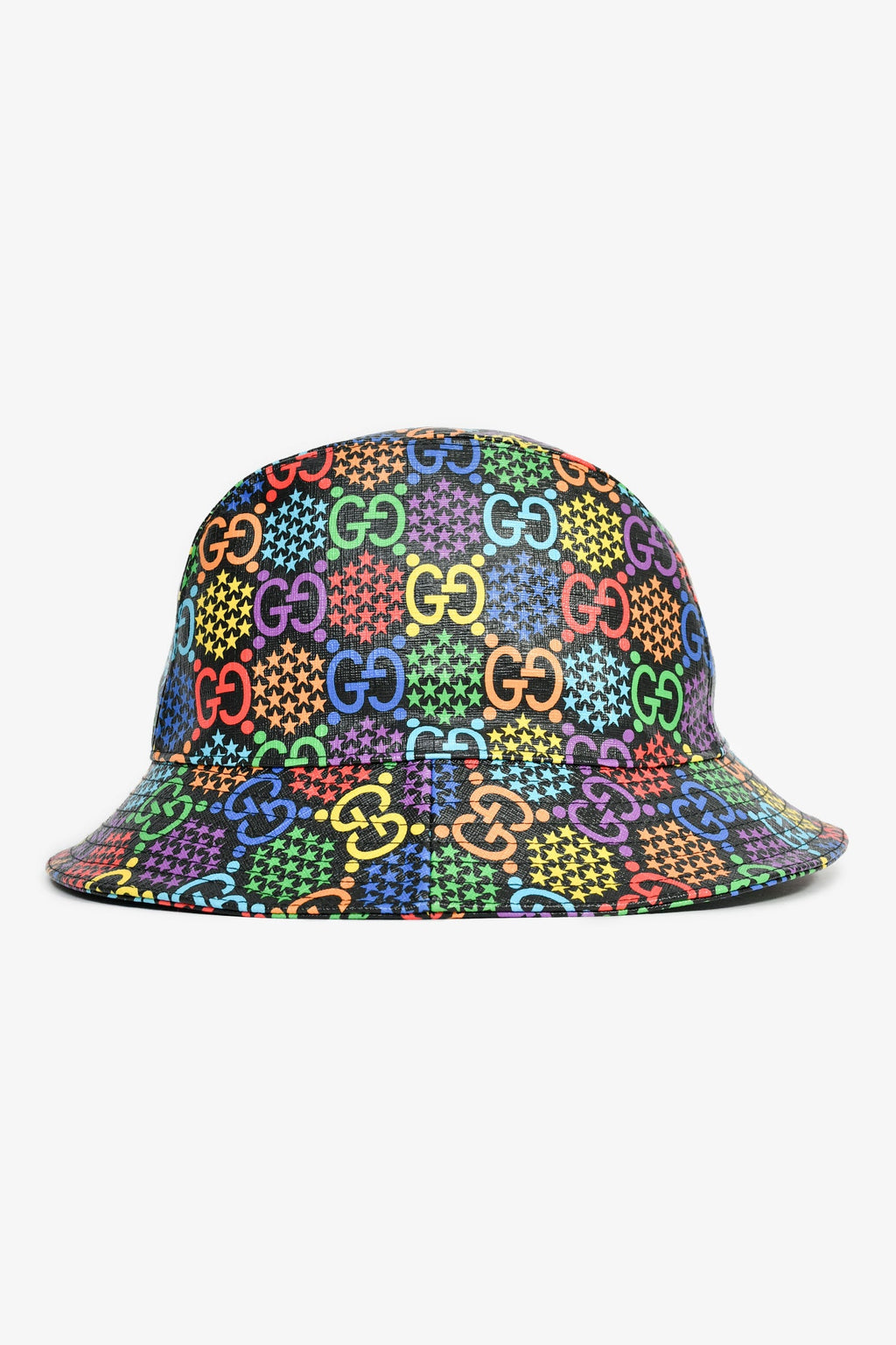 Gucci Black/Multicolour GG Bucket Hat Size L