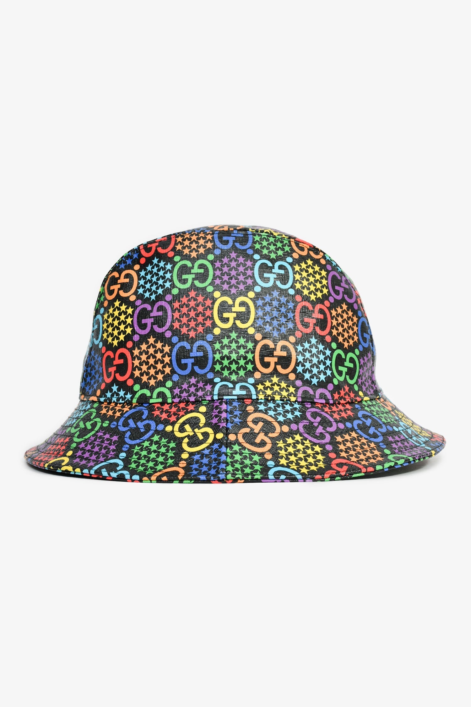 Gucci Black/Multicolour GG Bucket Hat Size L