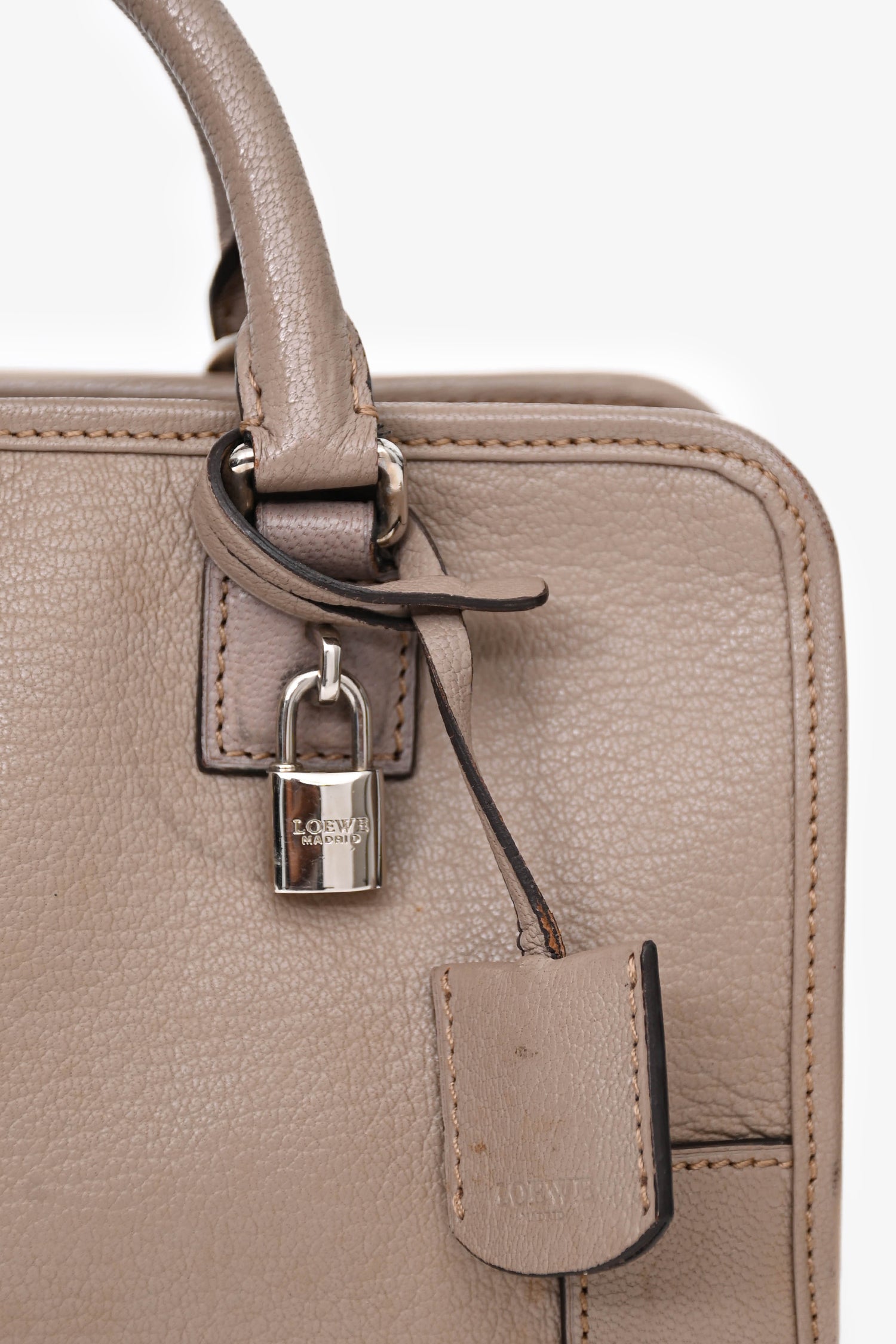 Loewe 2013 Taupe Leather Amazona 23 Bag With Strap