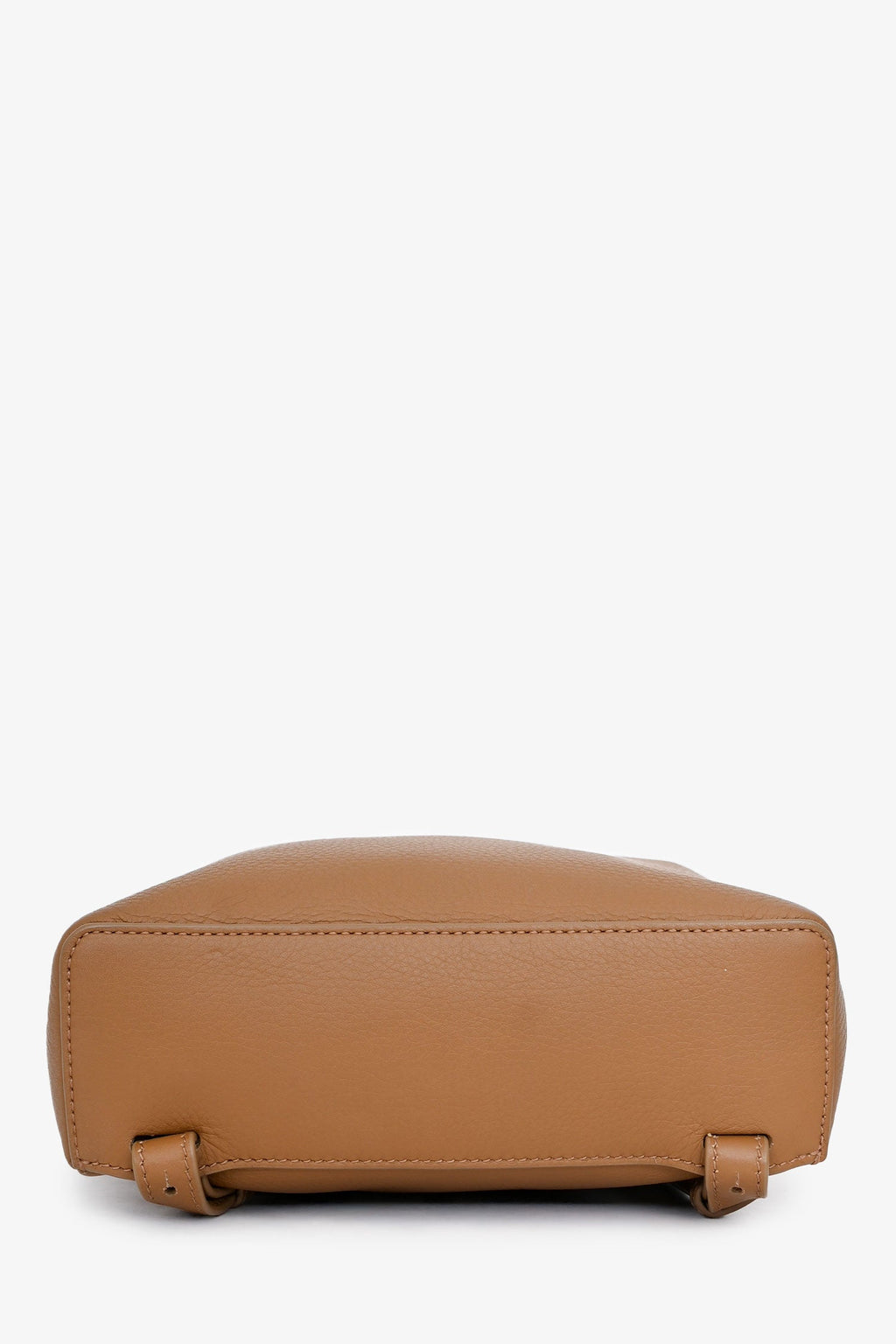 Loro Piana Brown Grained Leather Extra Pocket Backpack With Strap
