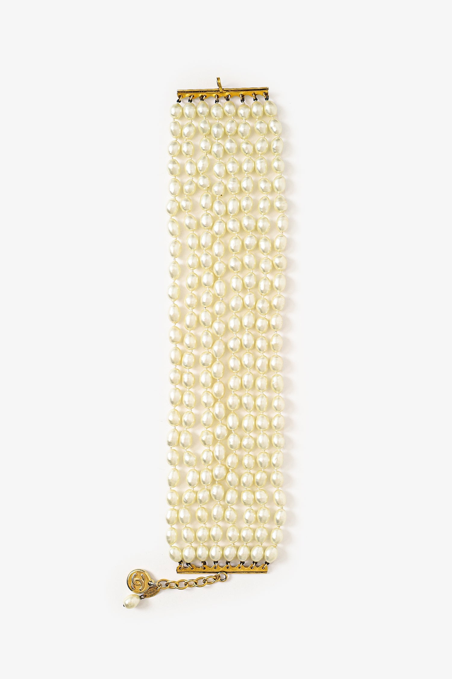 Pre-Loved Chanel™ Pearl 8 Strand Choker Necklace