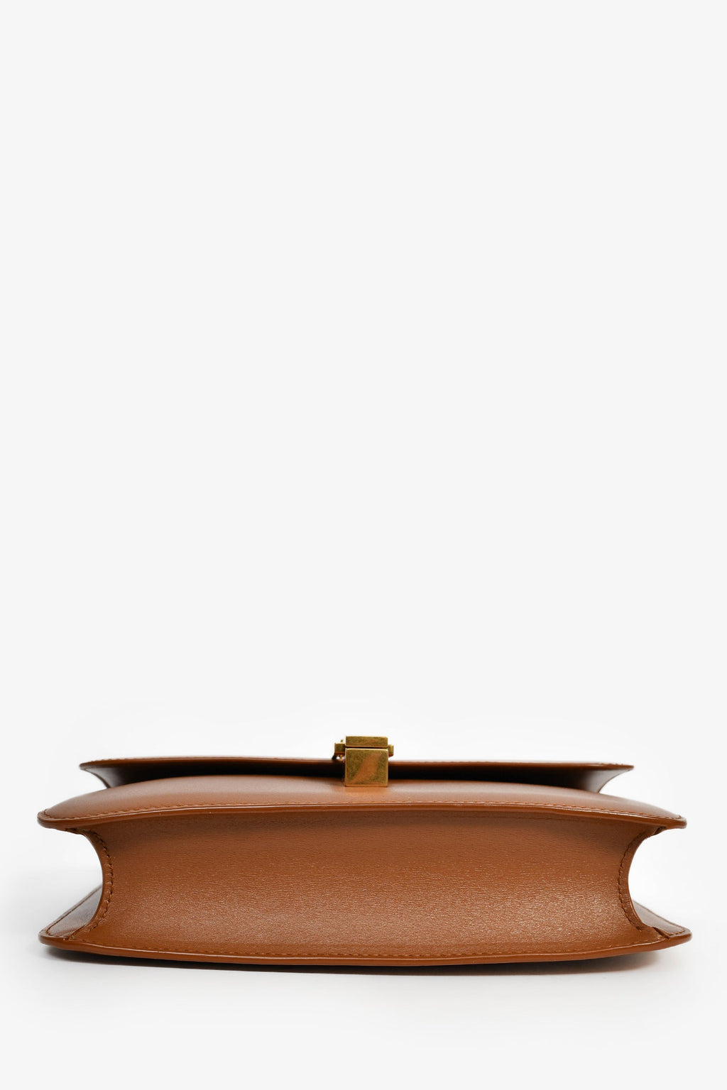 Saint Laurent Brown Leather 'Le Carre' Crossbody Bag