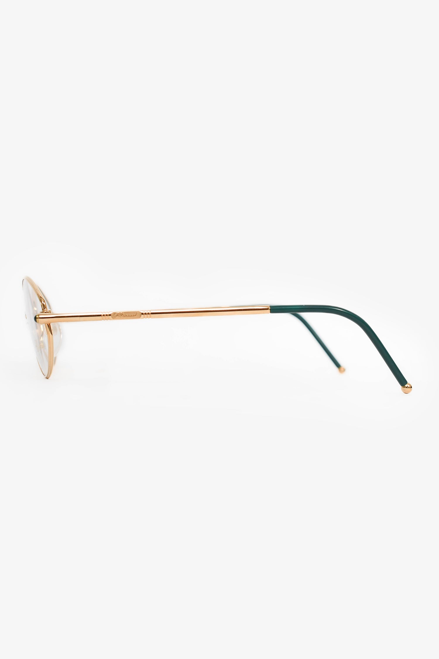 Chopard Gold Toned/Teal Round Eye Glasses