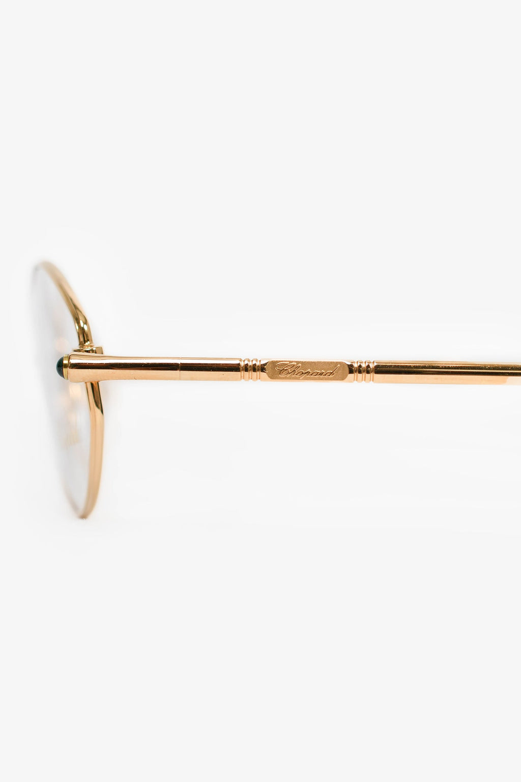 Chopard Gold Toned/Teal Round Eye Glasses