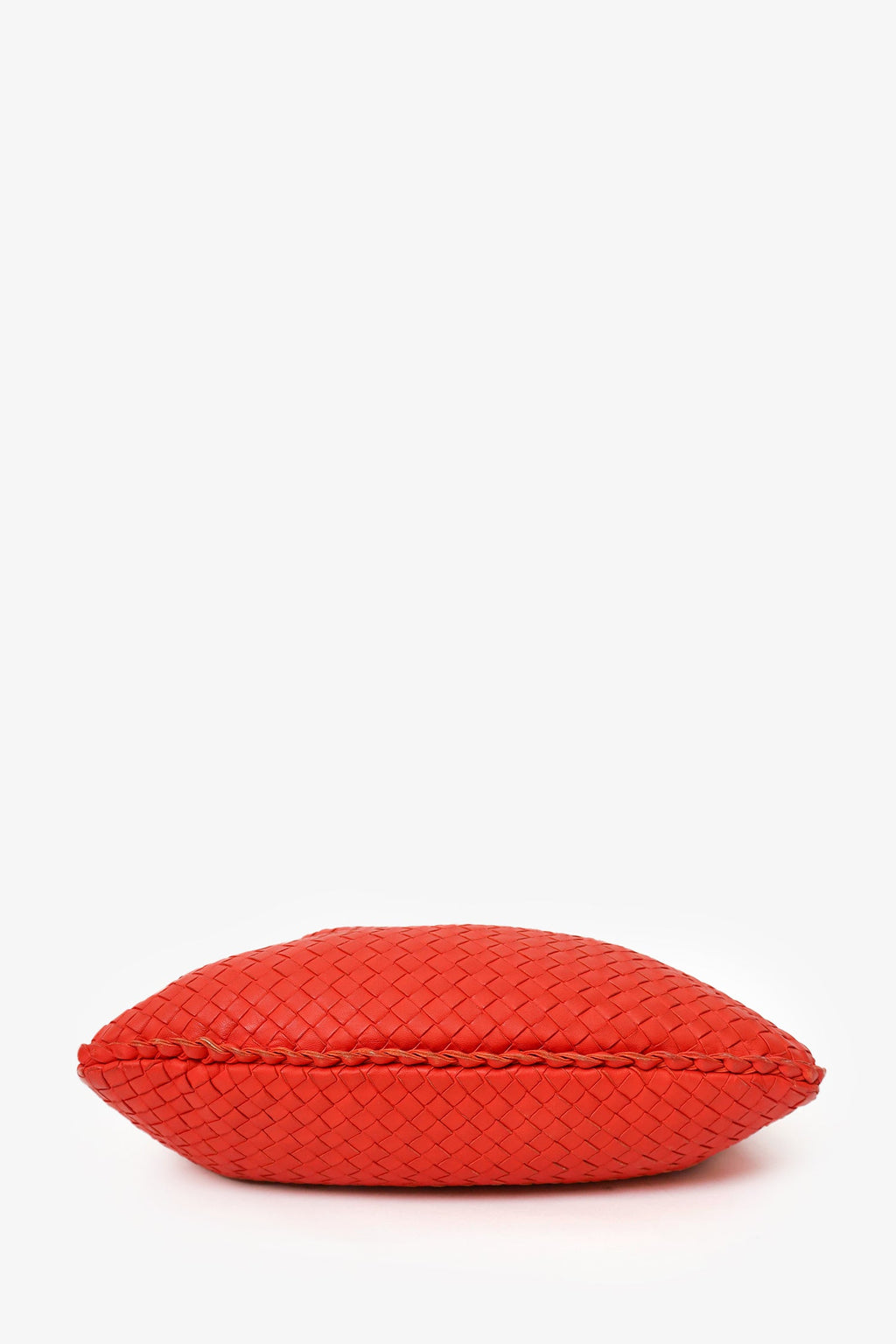 Bottega Veneta Red Intrecciato Leather Hobo Shoulder Bag