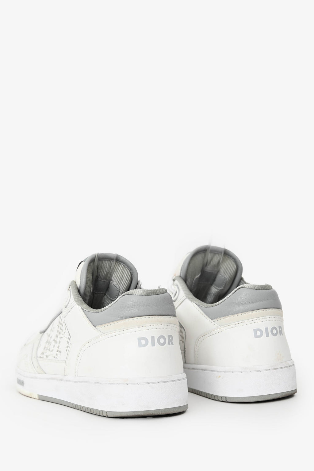 Christian Dior White Leather Oblique Low-Top Sneaker Size 36