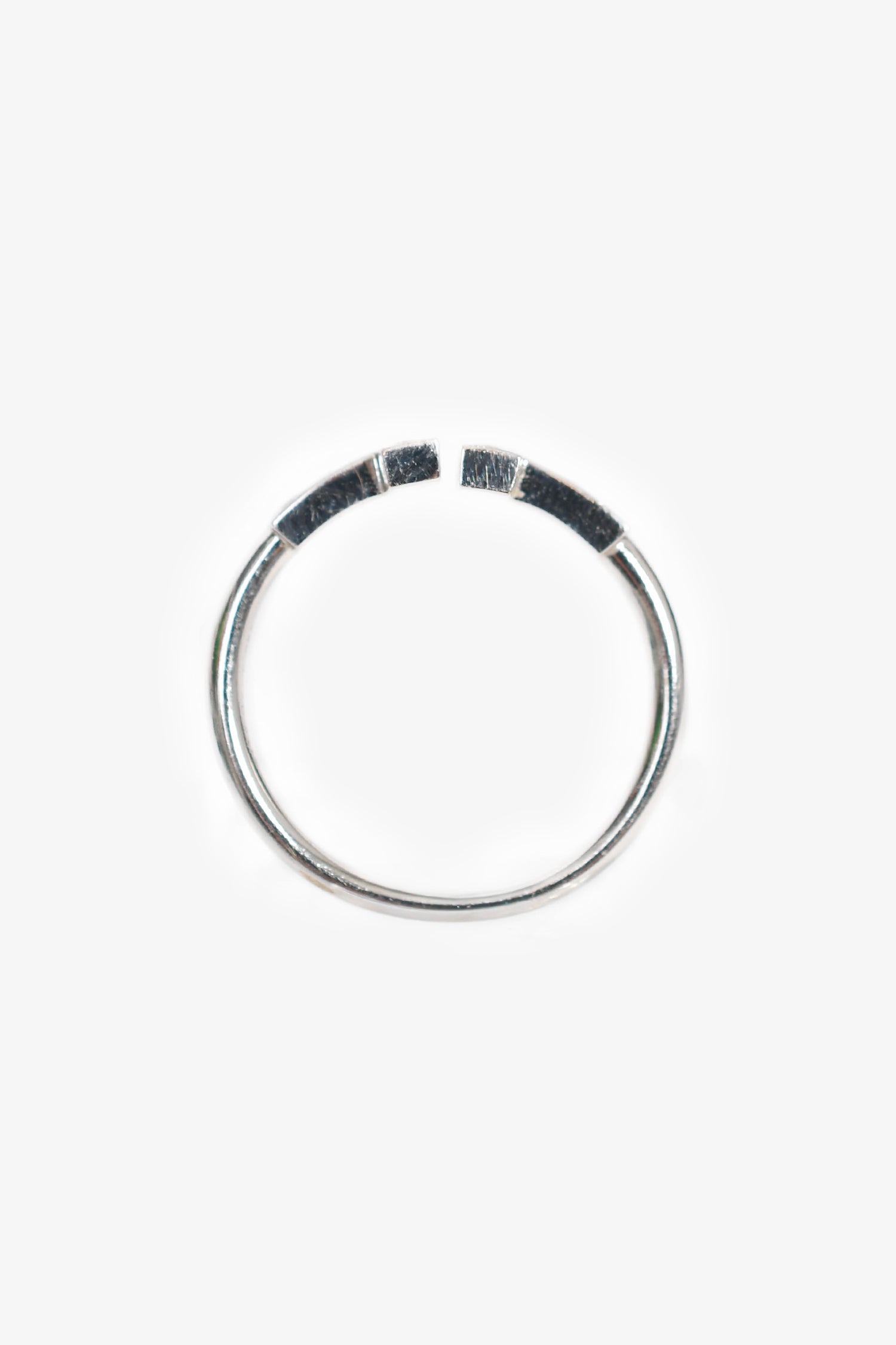 Tiffany & Co. 18K White Gold Diamond T-Wire Ring