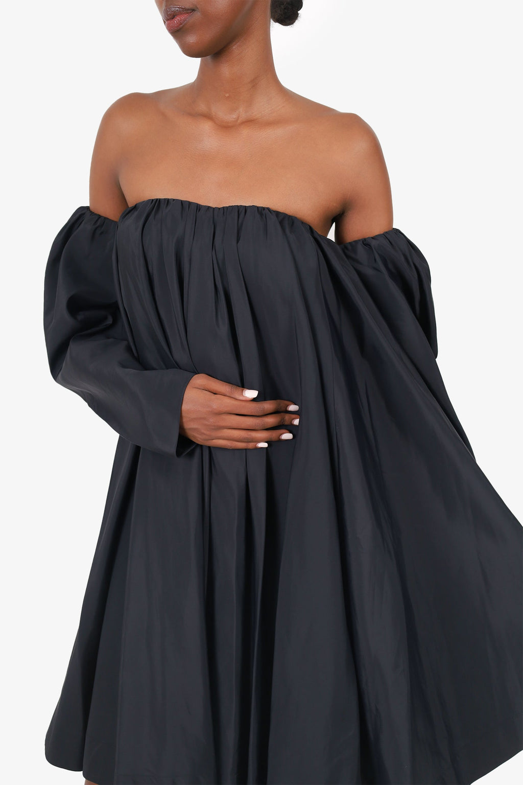 Calvin 205W39NYC Klein Black Off The Shoulder Dress Size 40