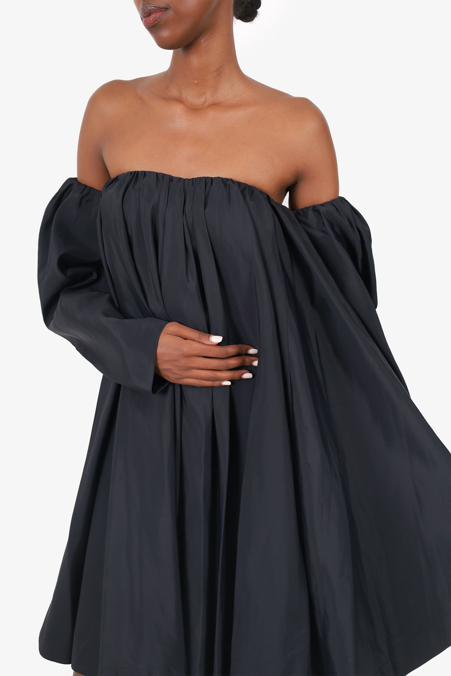 Calvin 205W39NYC Klein Black Off The Shoulder Dress Size 40