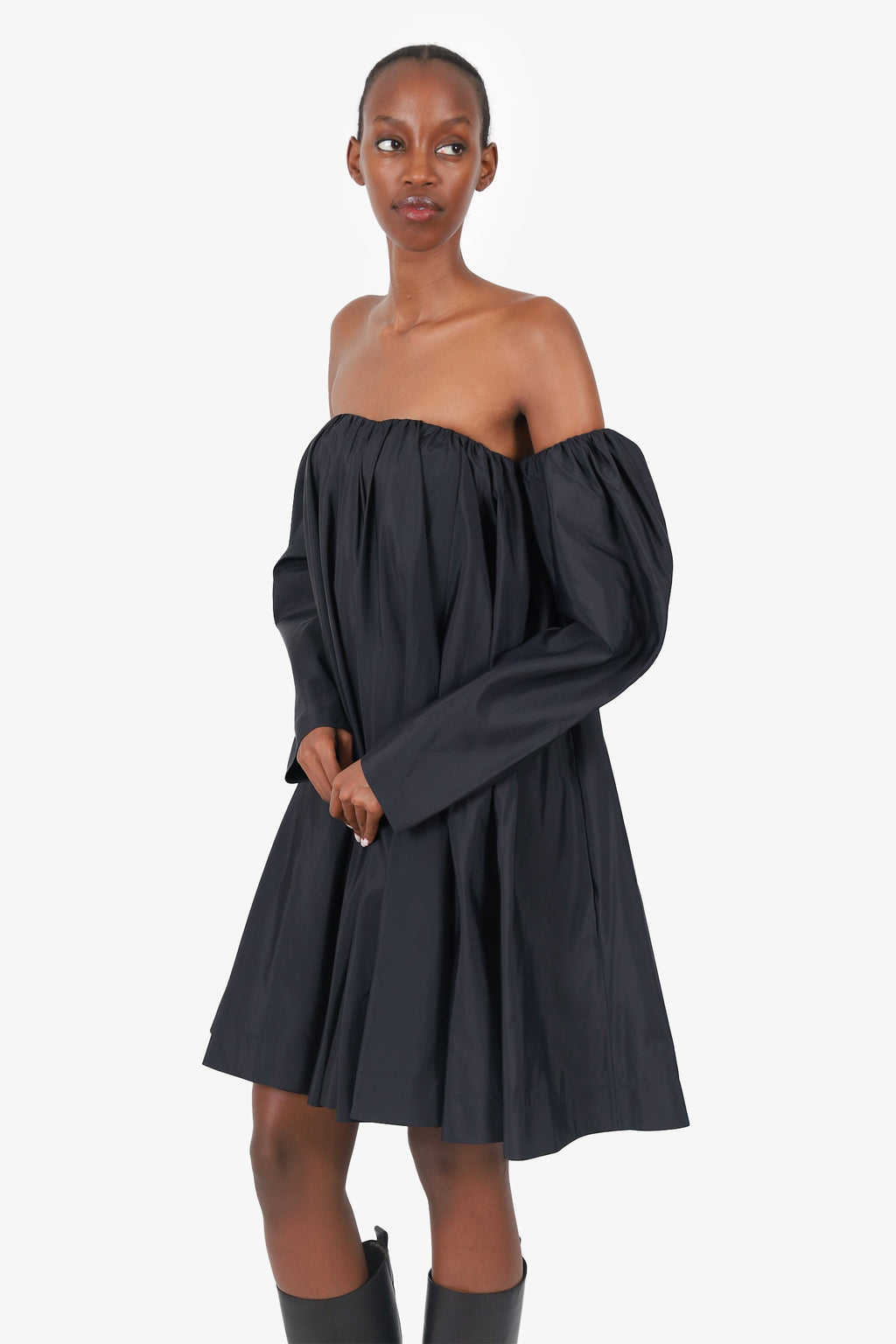 Calvin 205W39NYC Klein Black Off The Shoulder Dress Size 40