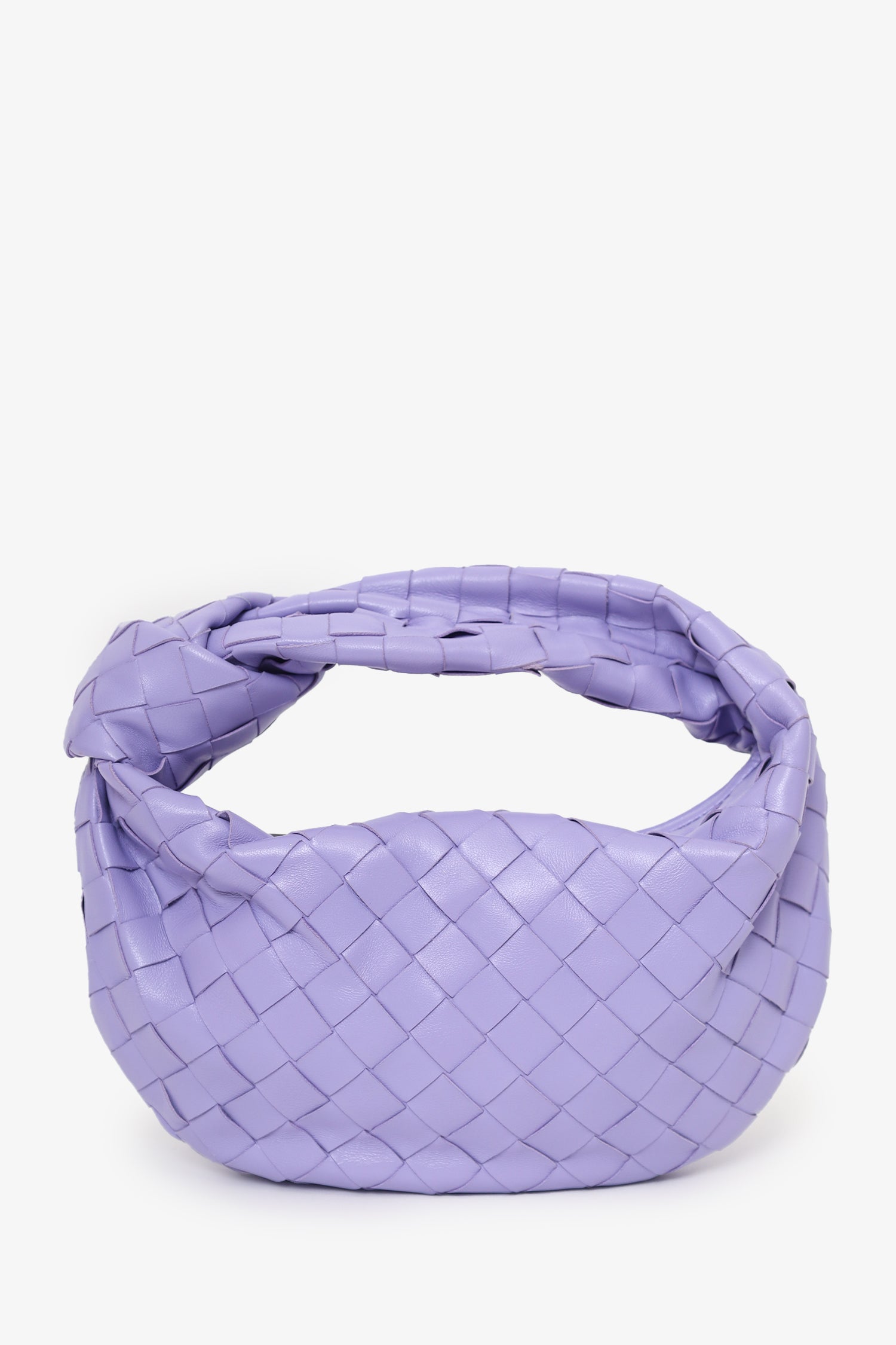 Bottega Veneta Purple Intrecciato Leather Mini Jodie