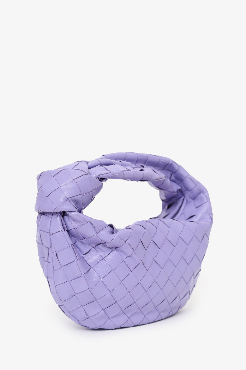 Bottega Veneta Purple Intrecciato Leather Mini Jodie