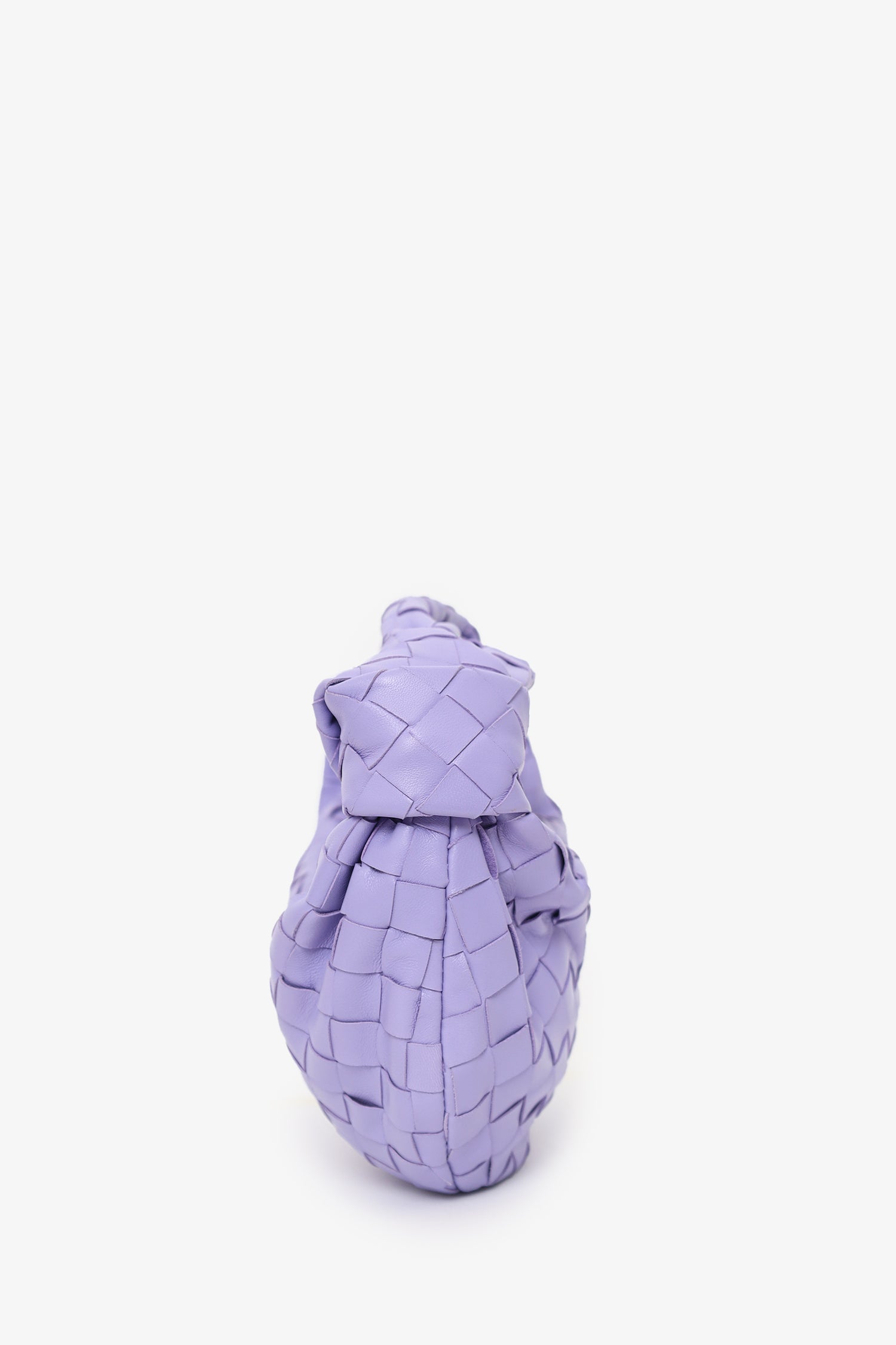 Bottega Veneta Purple Intrecciato Leather Mini Jodie