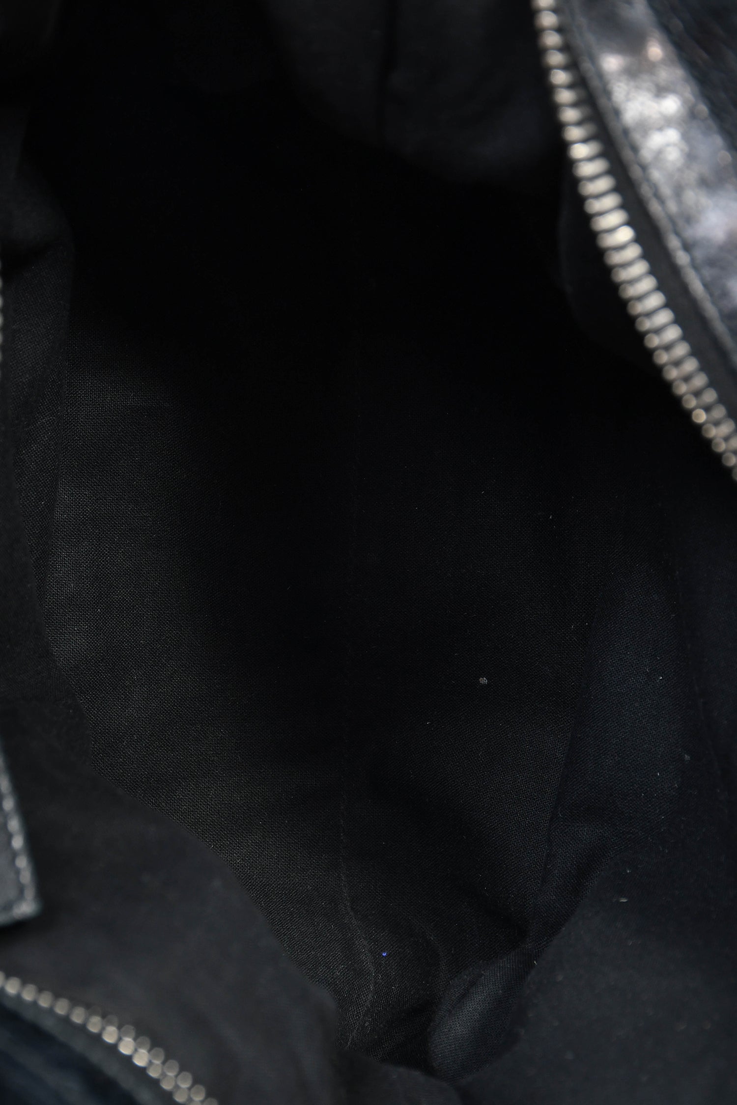Balenciaga Black Leather Giant Grommet Motocross City Bag with Strap